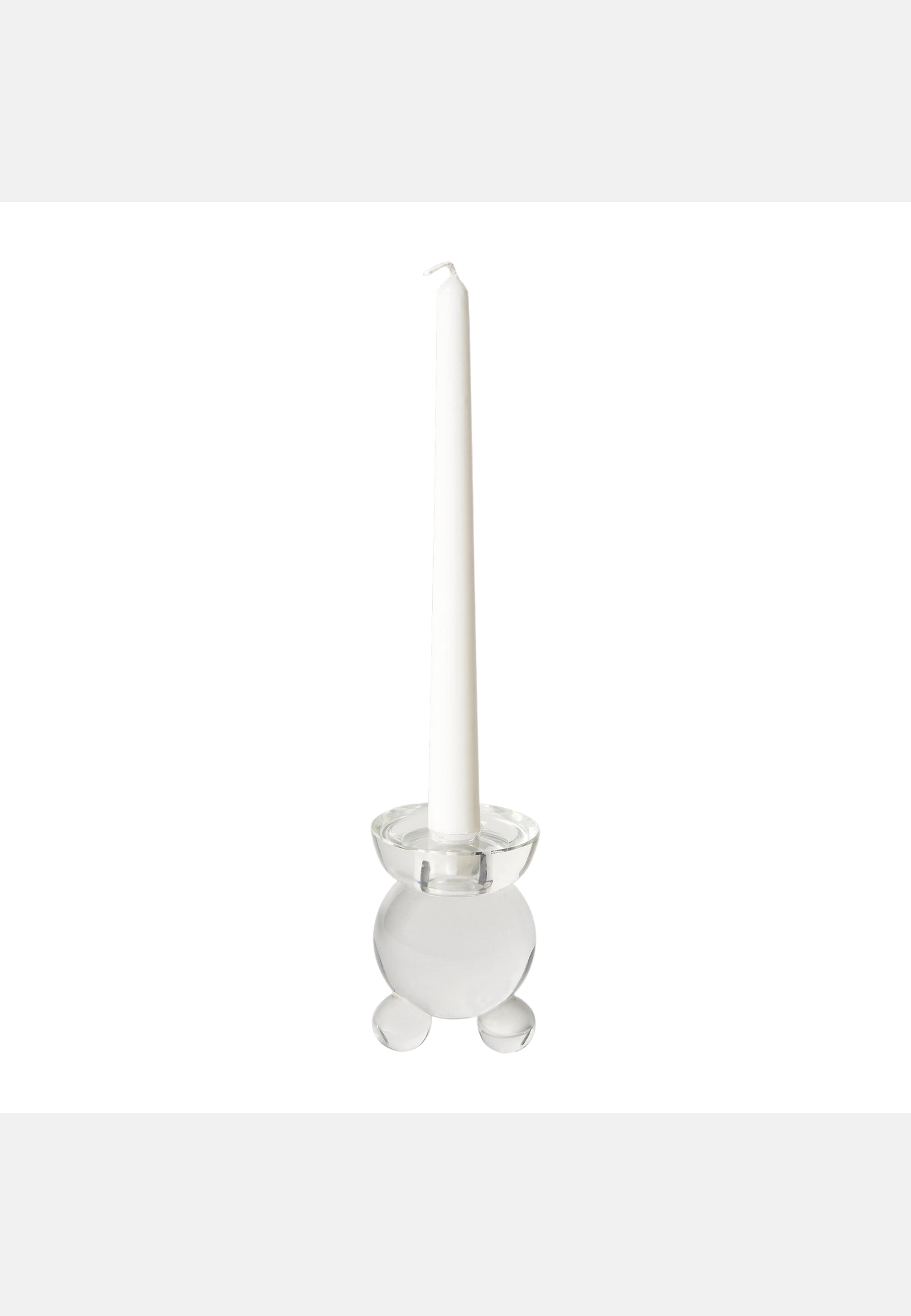 Ljusstake Dt Kulan S Klar, från Created by Designtorget, i färgen klar. Klicka för att öppna bilden i stort format