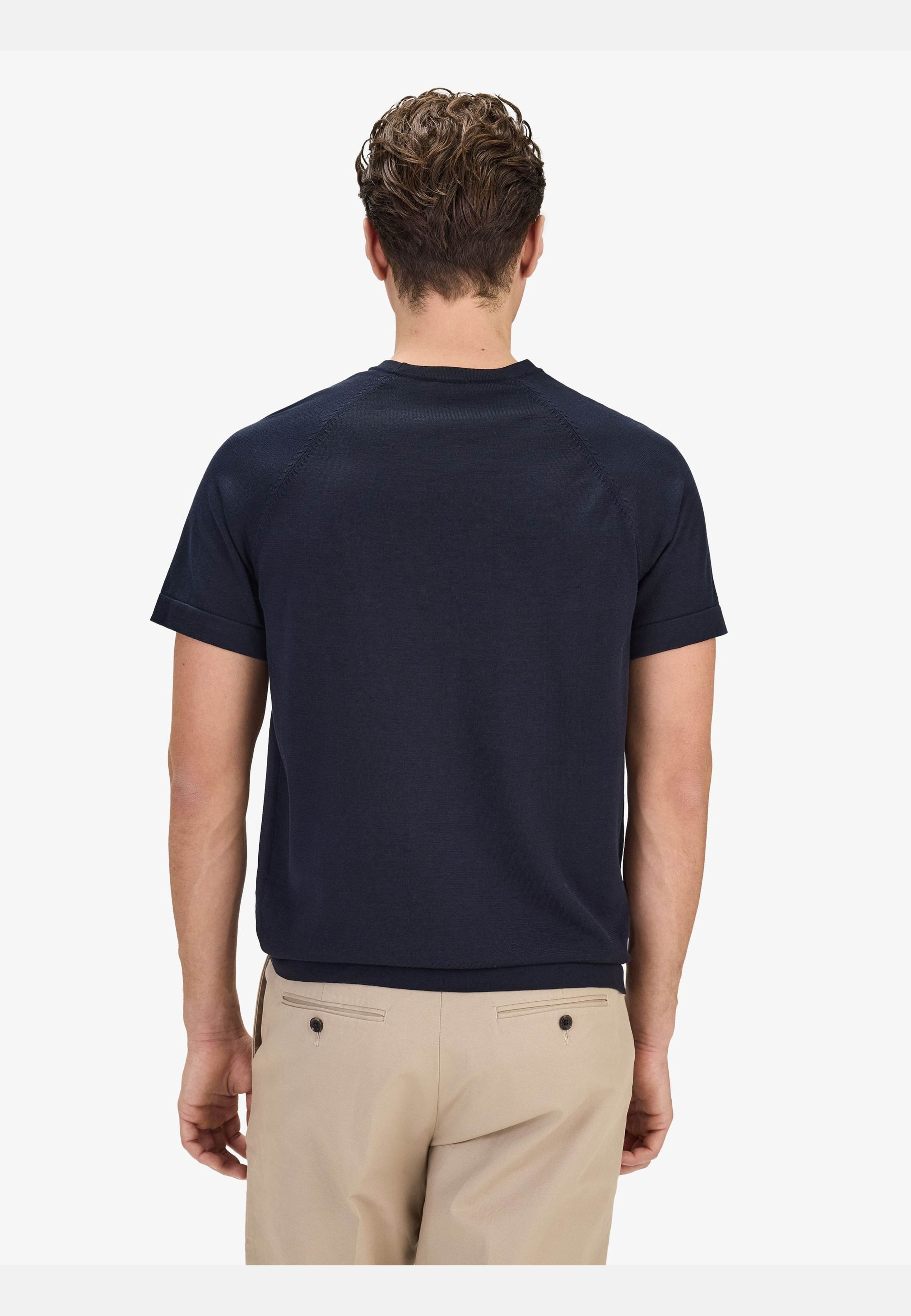 Cotton Silk Raglan Tee (ragnar), från John Henric, i färgen navy blue. Klicka för att öppna bilden i stort format