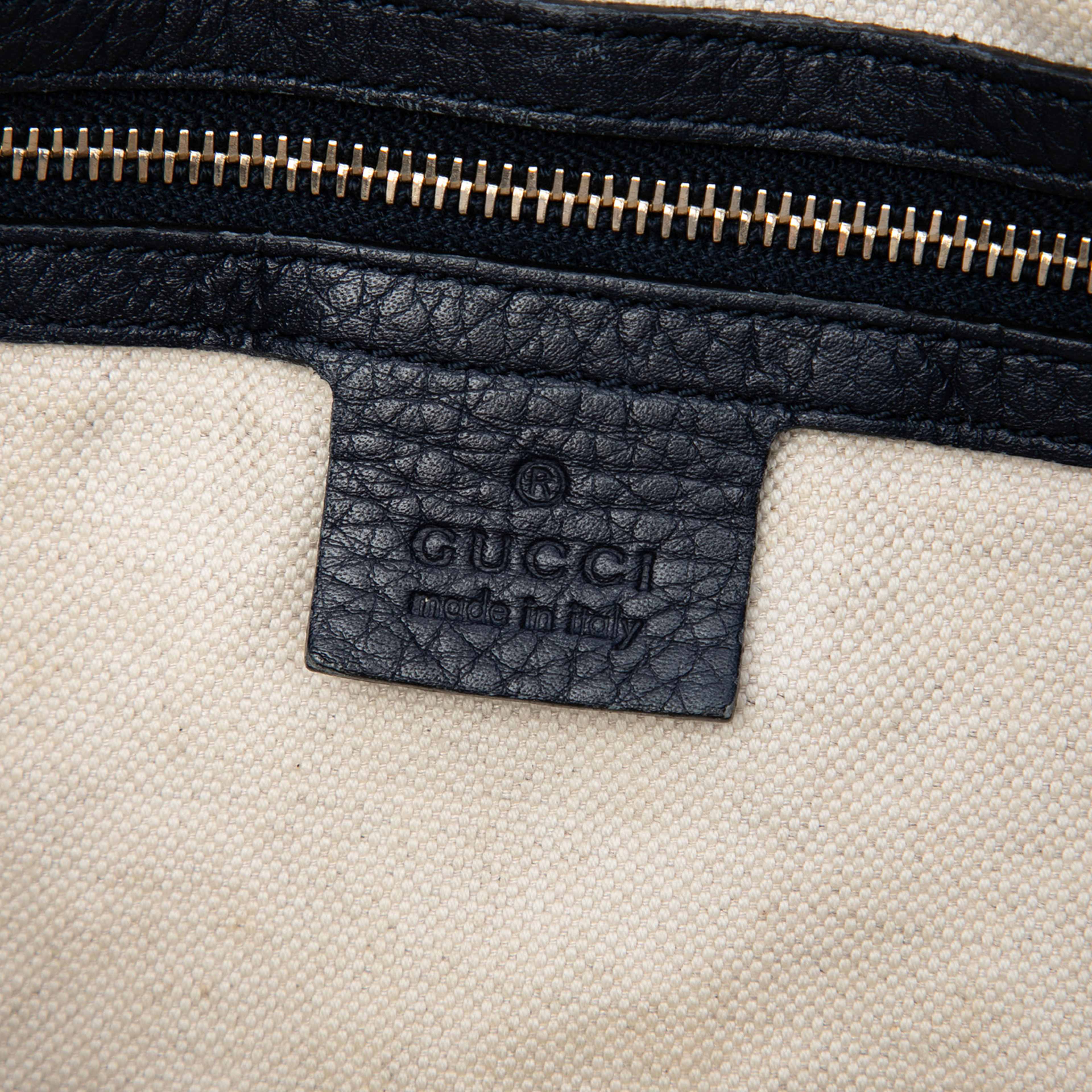 Gucci Gg Canvas Bella Satchel, från Luxclusif, i färgen blå. Klicka för att öppna bilden i stort format