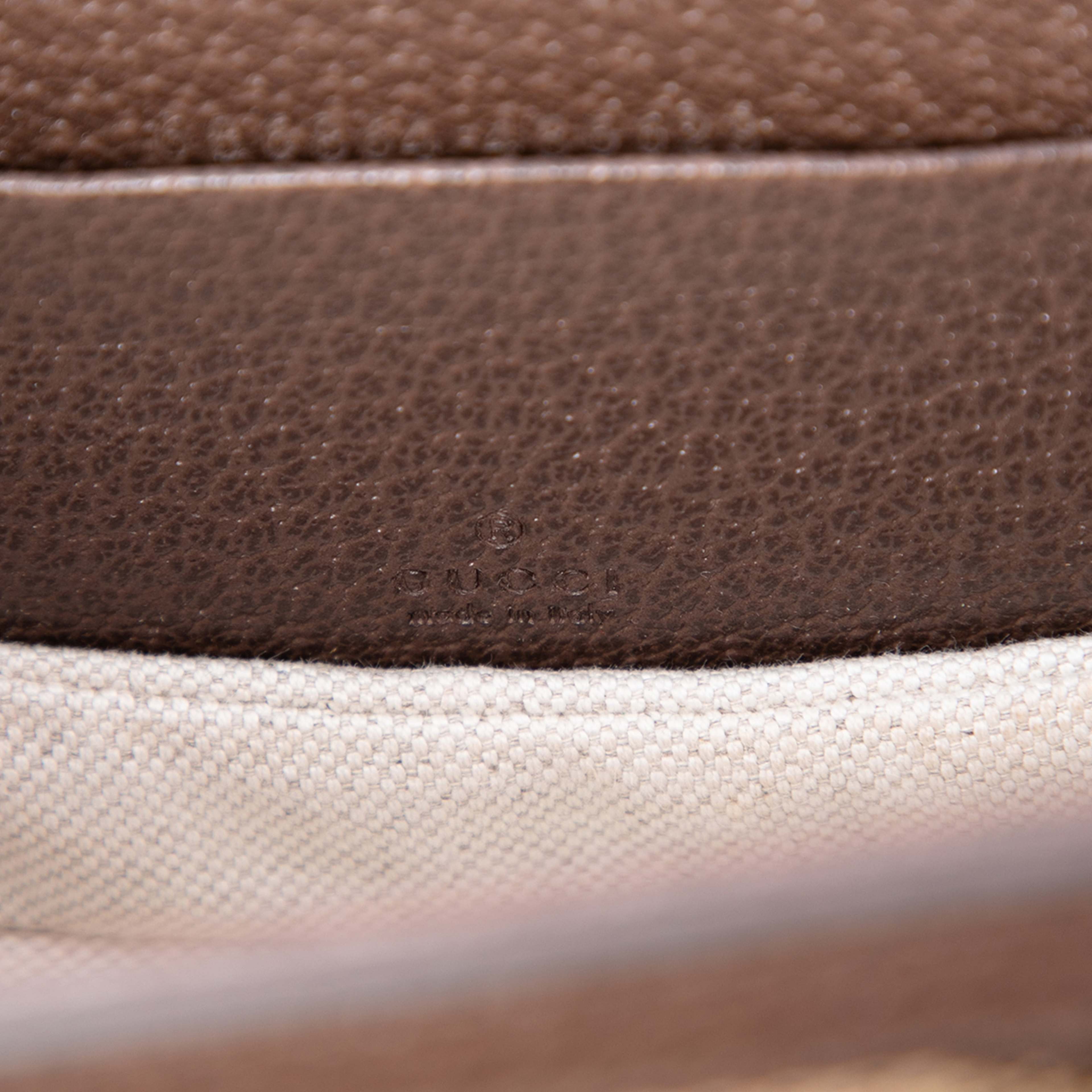 Gucci Mini Jumbo Gg Canvas 1947 Bamboo Top Handle Bag, från Luxclusif, i färgen beige. Klicka för att öppna bilden i stort format