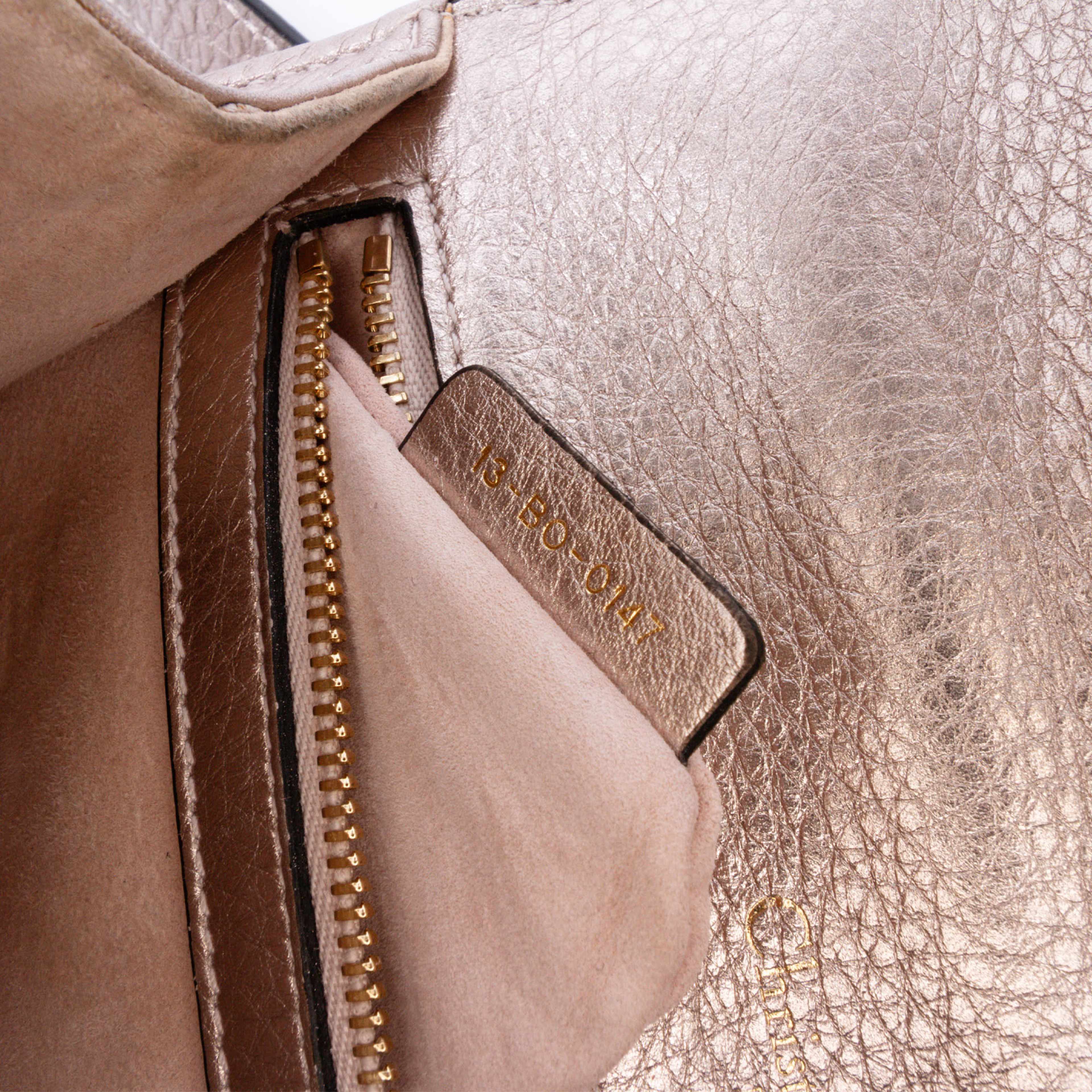 Dior Small Metallic Grained Calfskin Diorama Flap