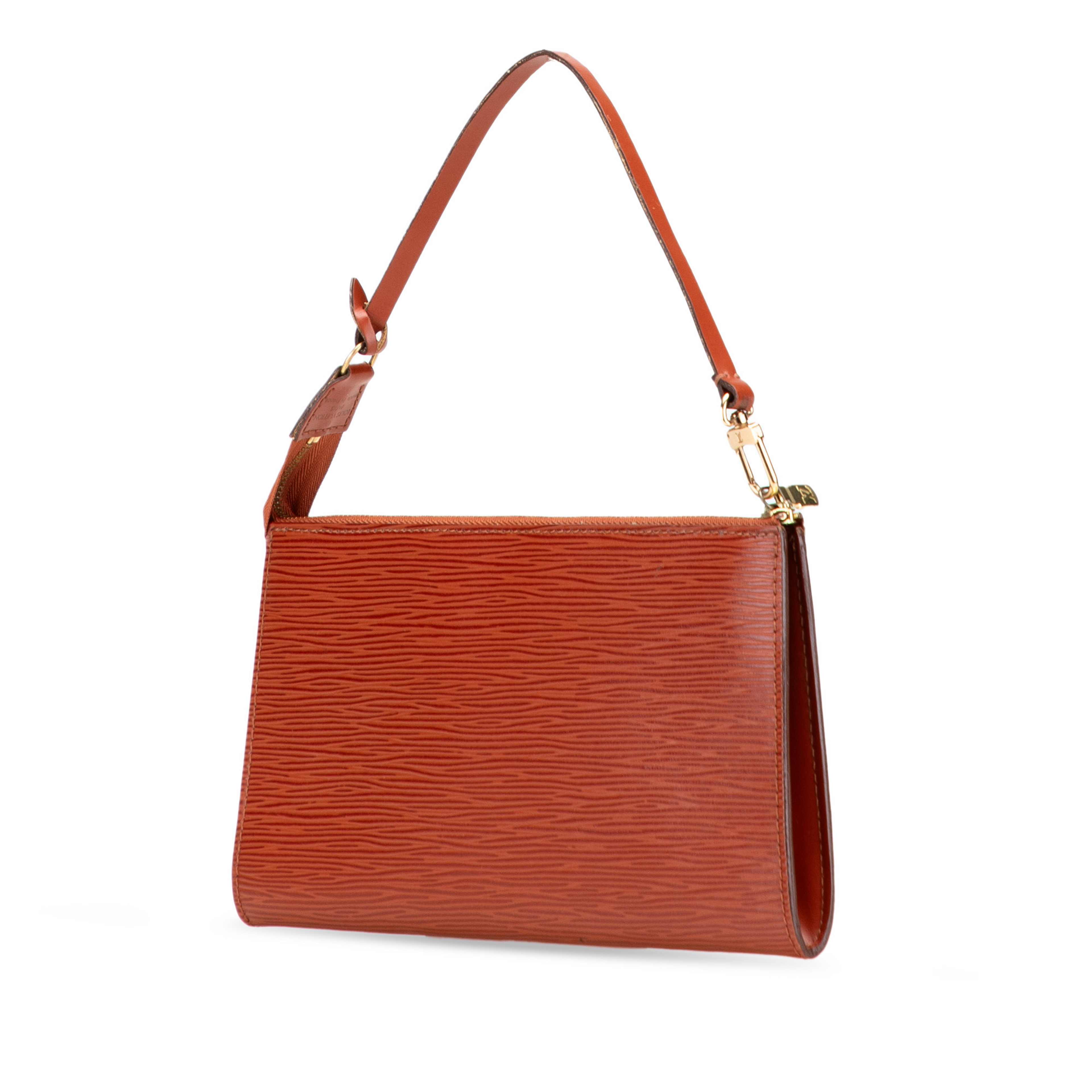 Louis Vuitton Epi Pochette Accessoires, från Luxclusif, i färgen brown. Klicka för att öppna bilden i stort format