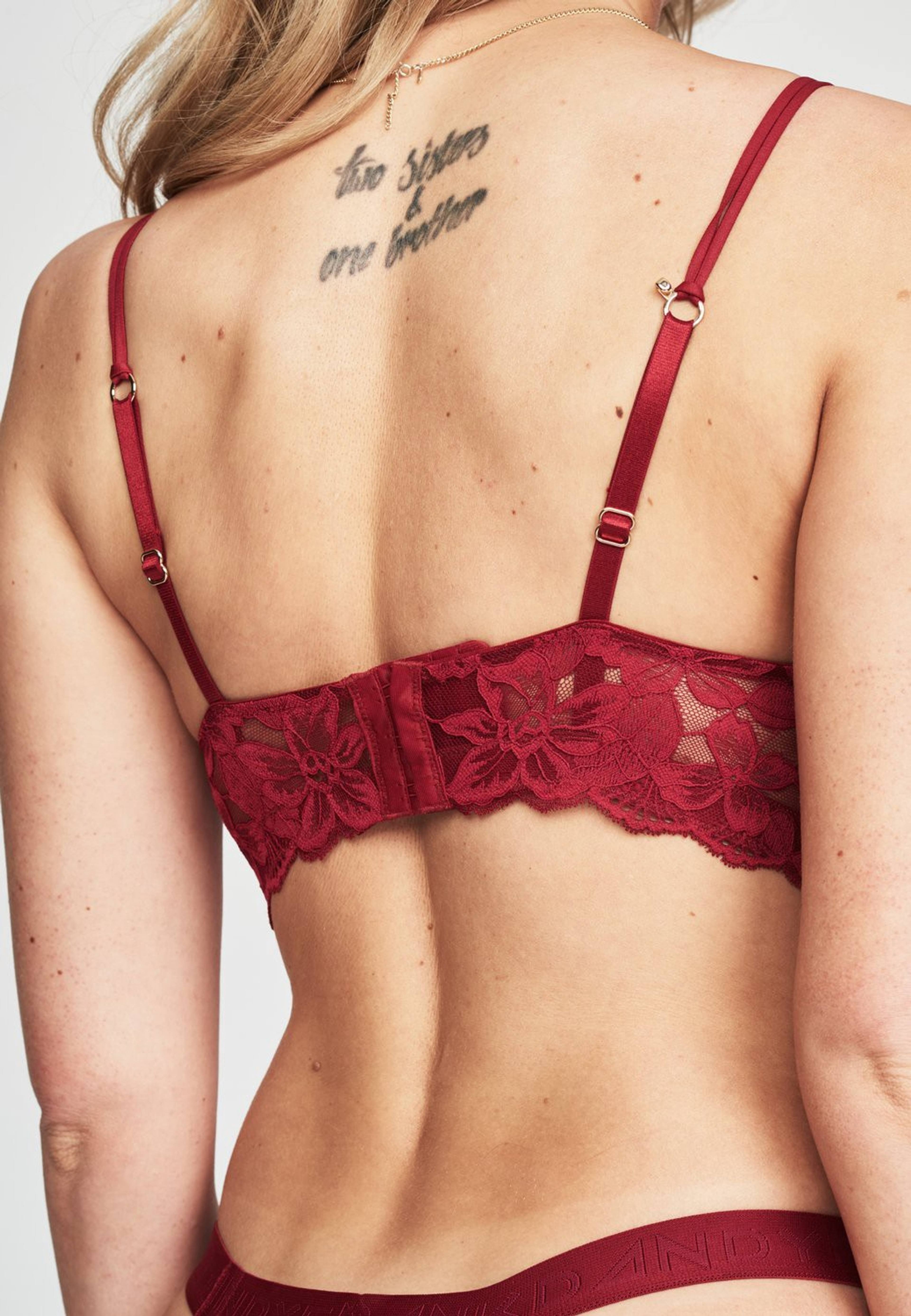Fab-u-lace Balconette Bra, från Frank Dandy, i färgen wine. Klicka för att öppna bilden i stort format