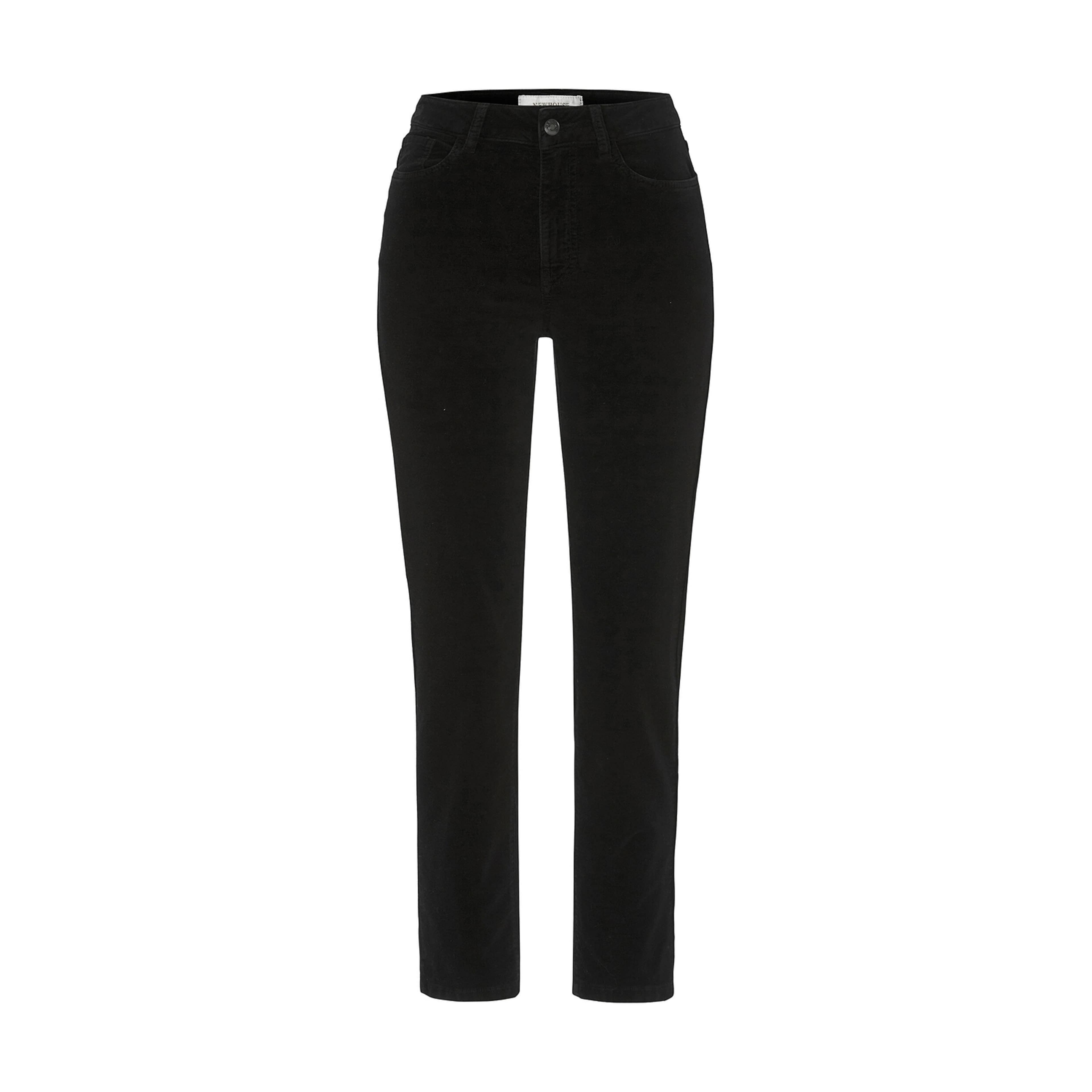 Sammetsbyxa Nora, från Newhouse, i färgen svart. Klicka för att öppna bilden i stort format