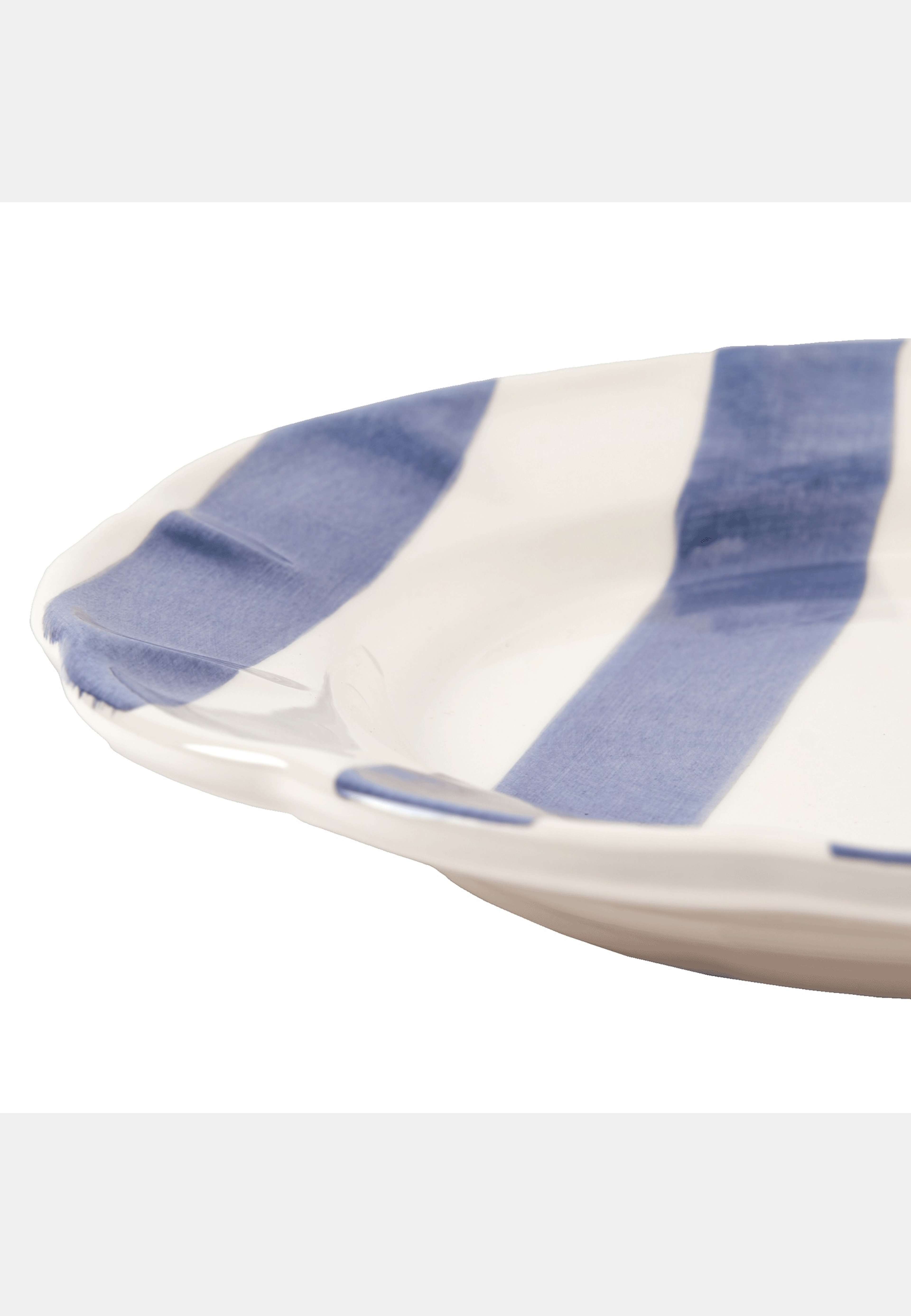 Stripe Assiett - 21 Cm, från Pick A Poppy, i färgen dark blue. Klicka för att öppna bilden i stort format