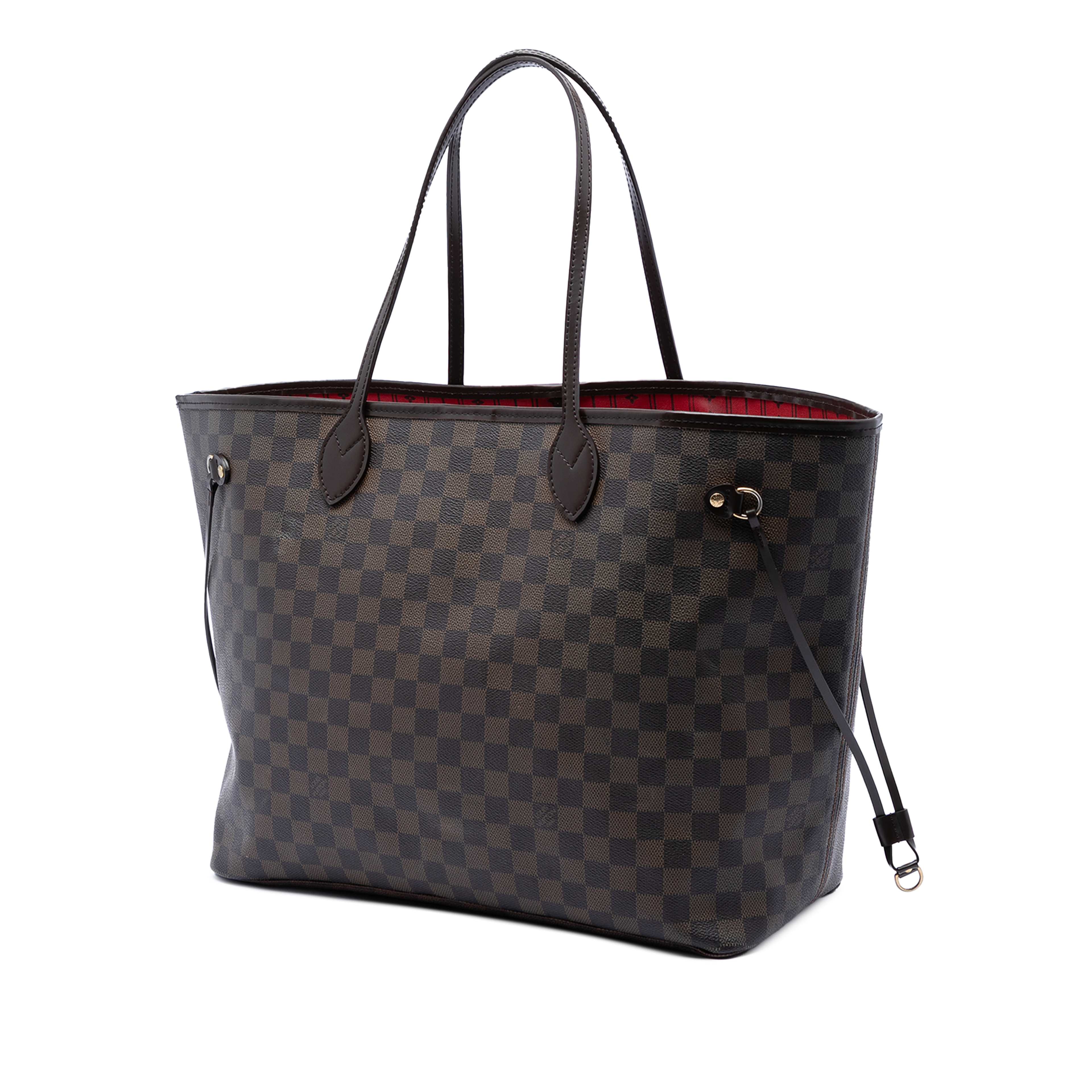 Louis Vuitton Damier Ebene Neverfull Gm, från Luxclusif, i färgen brown. Klicka för att öppna bilden i stort format