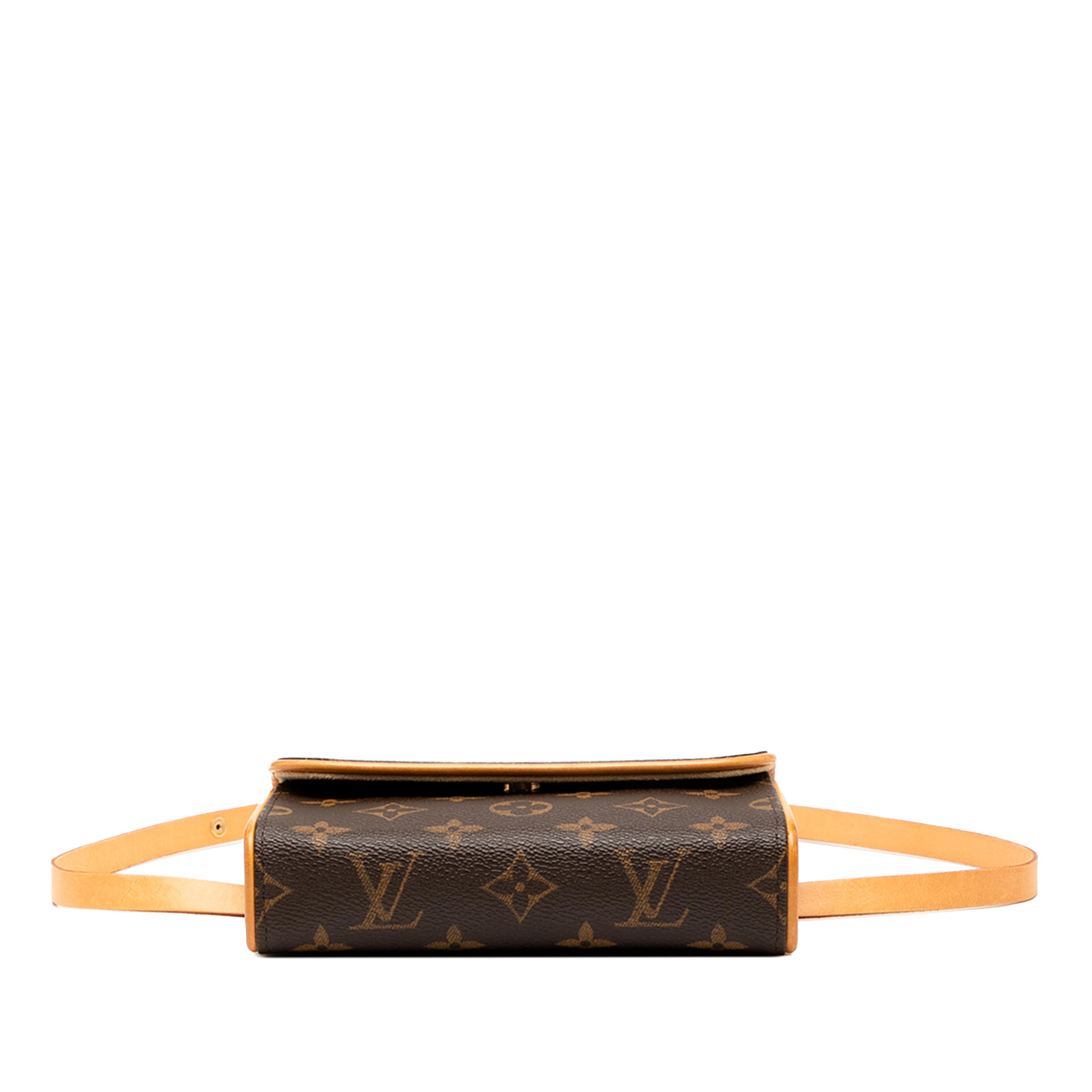 Louis Vuitton Monogram Pochette Florentine, från Luxclusif, i färgen brown. Klicka för att öppna bilden i stort format