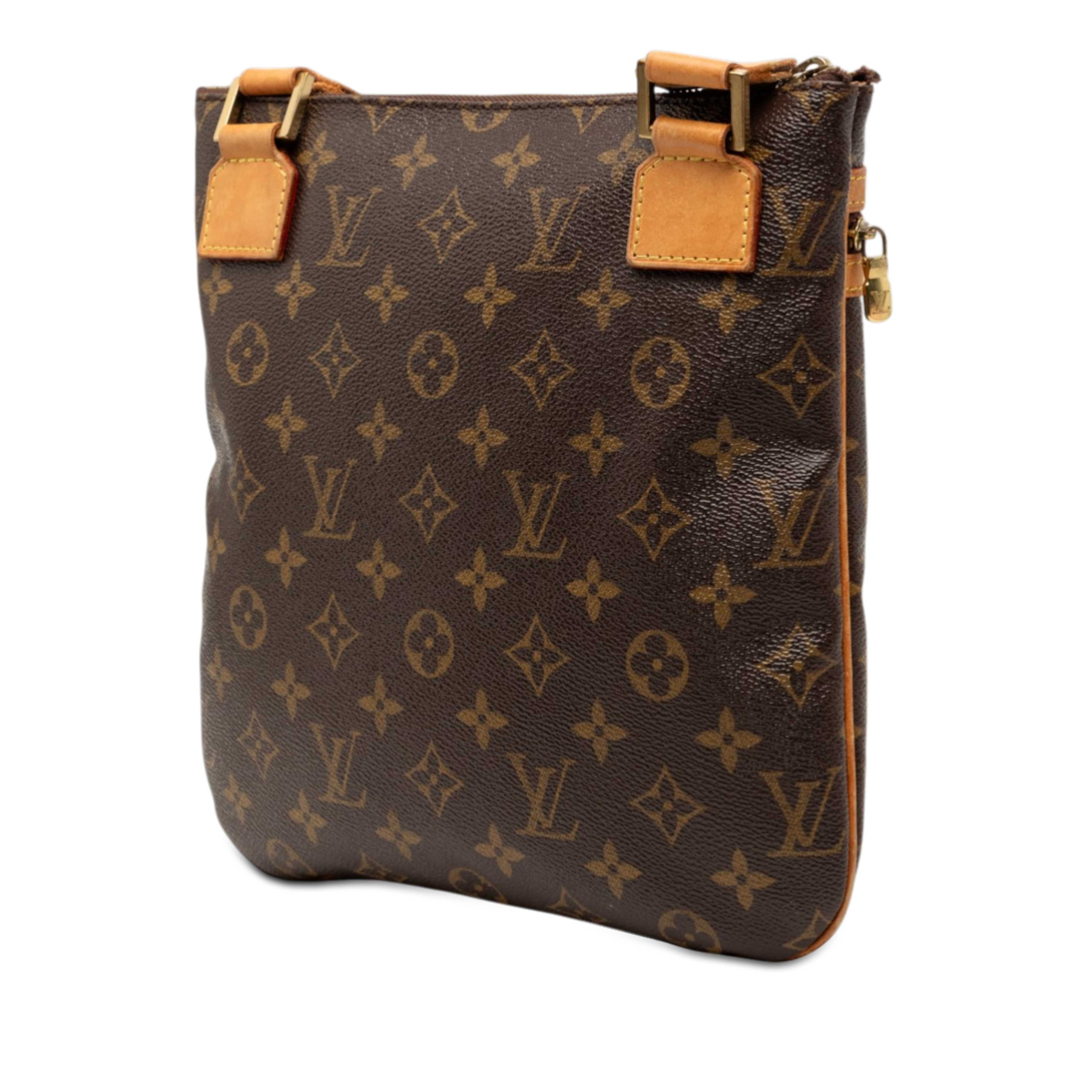 Louis Vuitton Monogram Bosphore Pochette, från Luxclusif, i färgen brun. Klicka för att öppna bilden i stort format