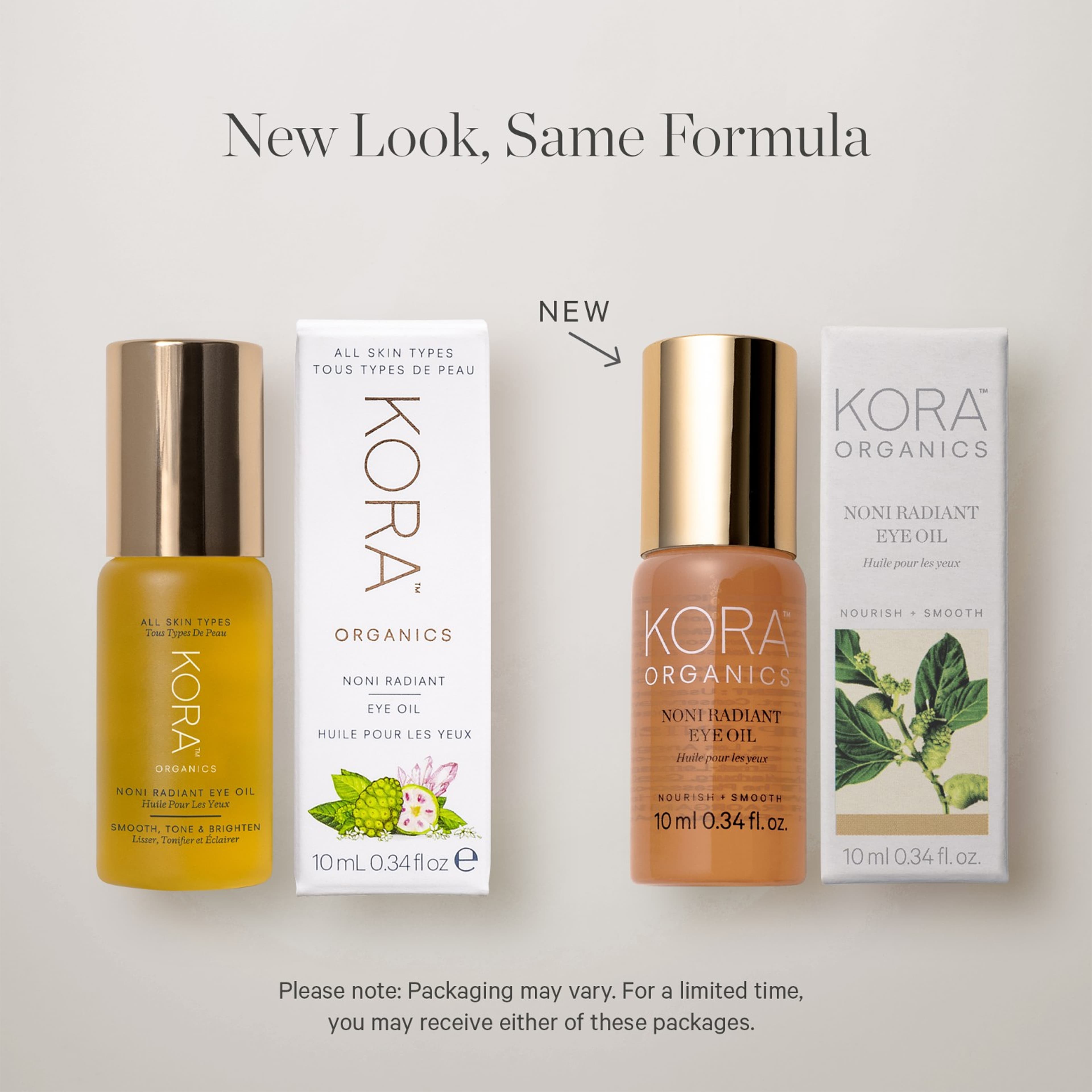Noni Glow Eye Treatment Oil, från KORA Organics. Klicka för att öppna bilden i stort format