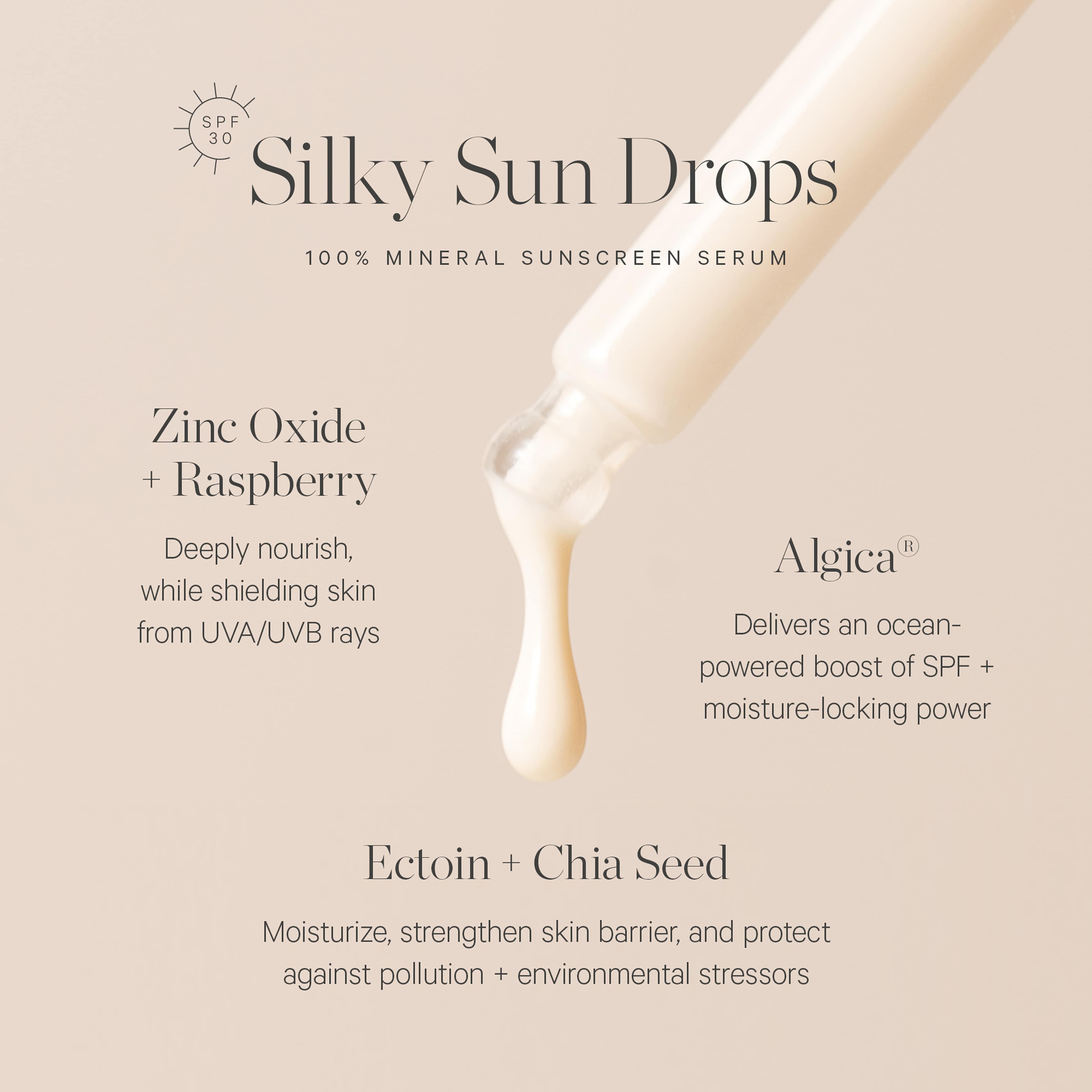 Silky Sundrops 100% Mineral Sunscreen Serum