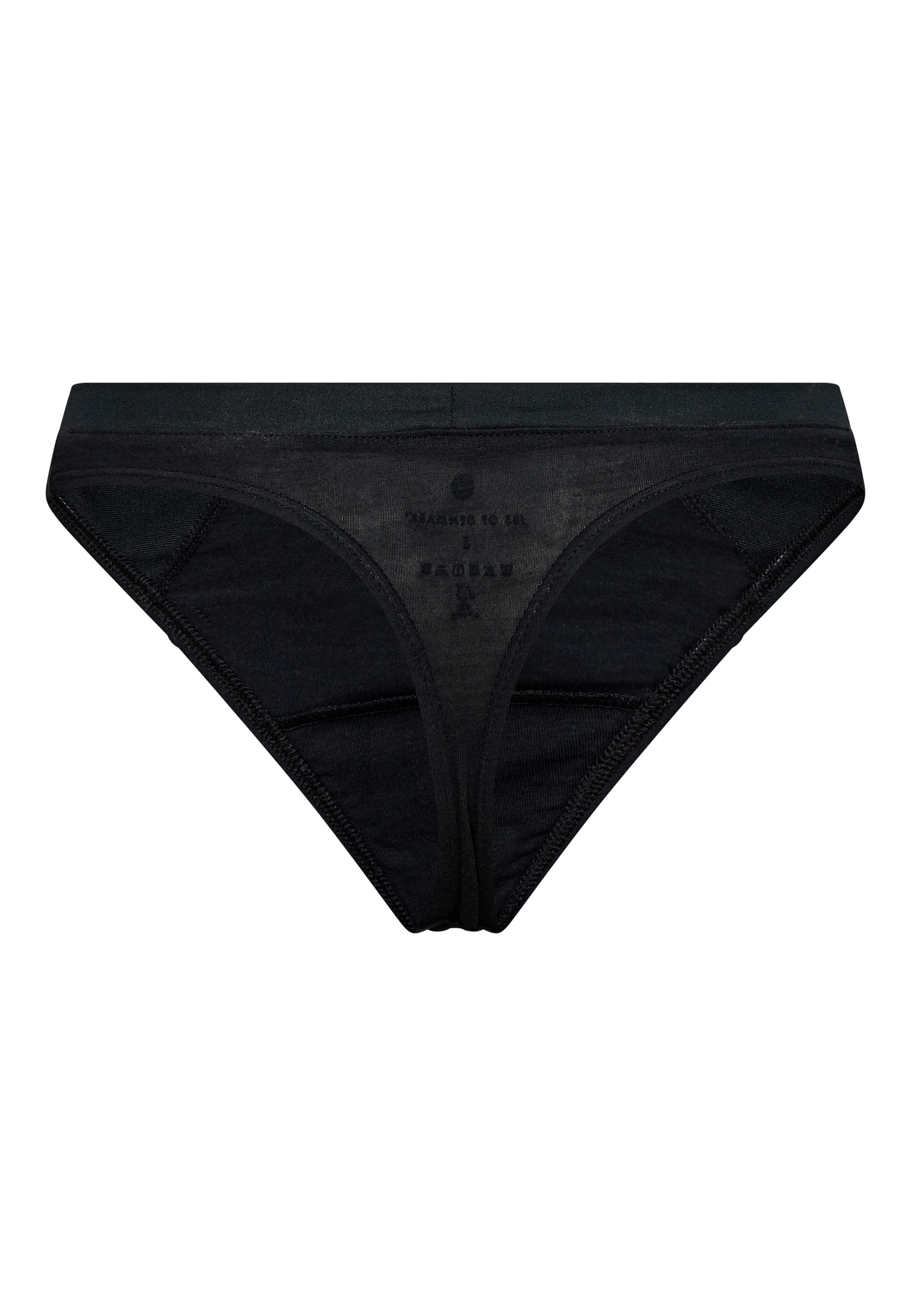 Ekologisk Bambuviskos, 3-pack String Trosa, Svart