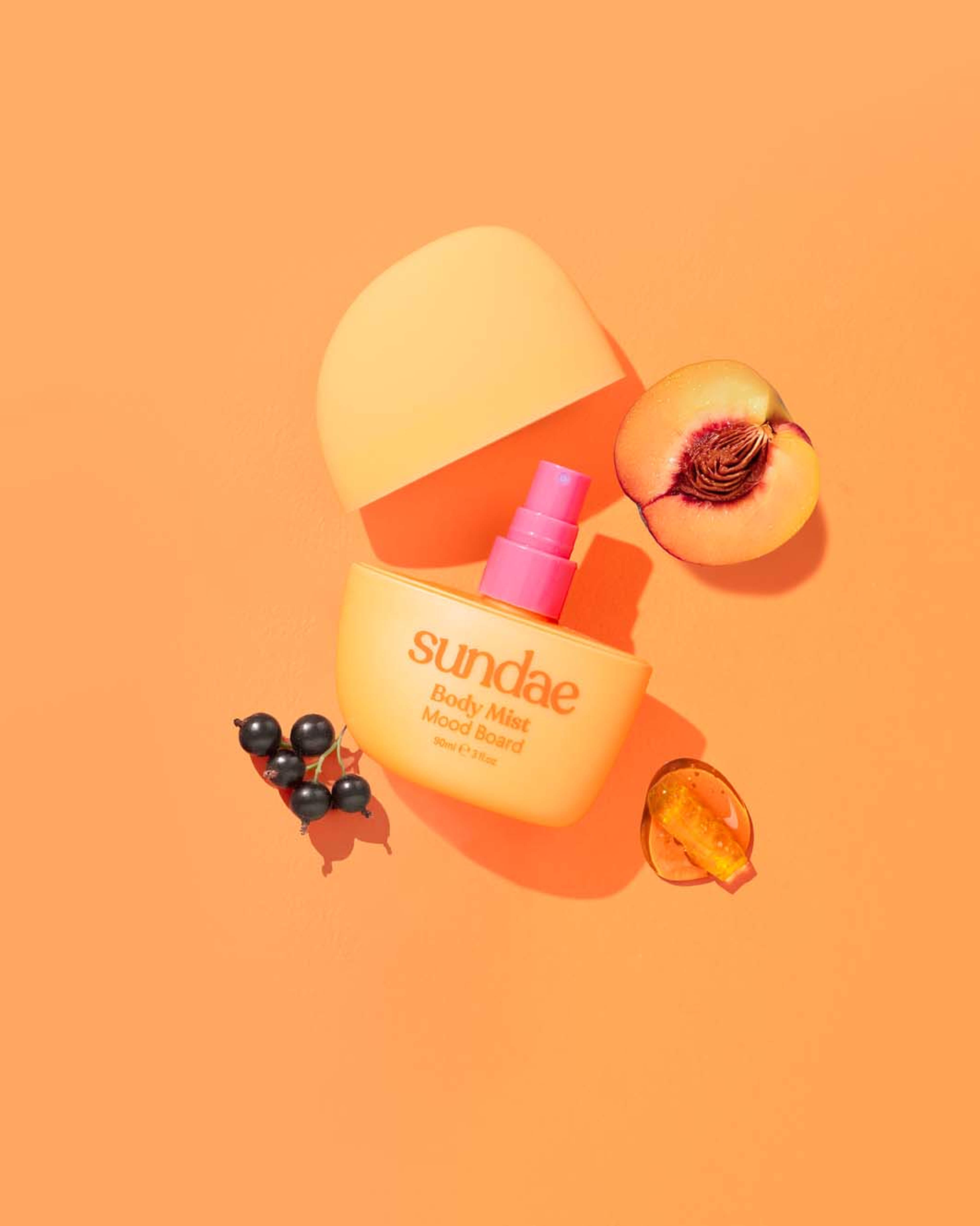 Hair & Body Mist - Moodboard, från Sundae. Klicka för att öppna bilden i stort format