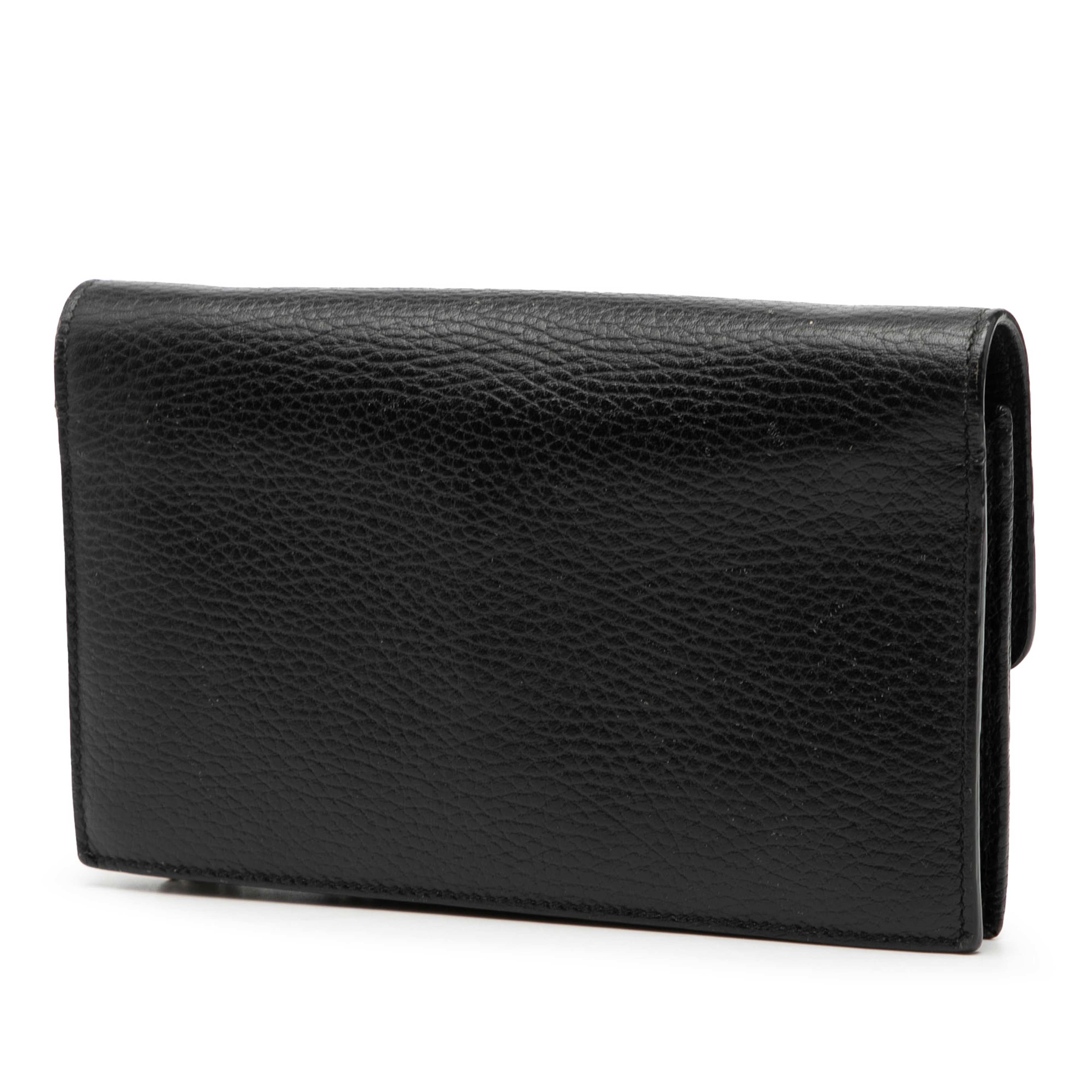 Gucci Dollar Calfskin Interlocking G Wallet On Chain, från Luxclusif, i färgen svart. Klicka för att öppna bilden i stort format