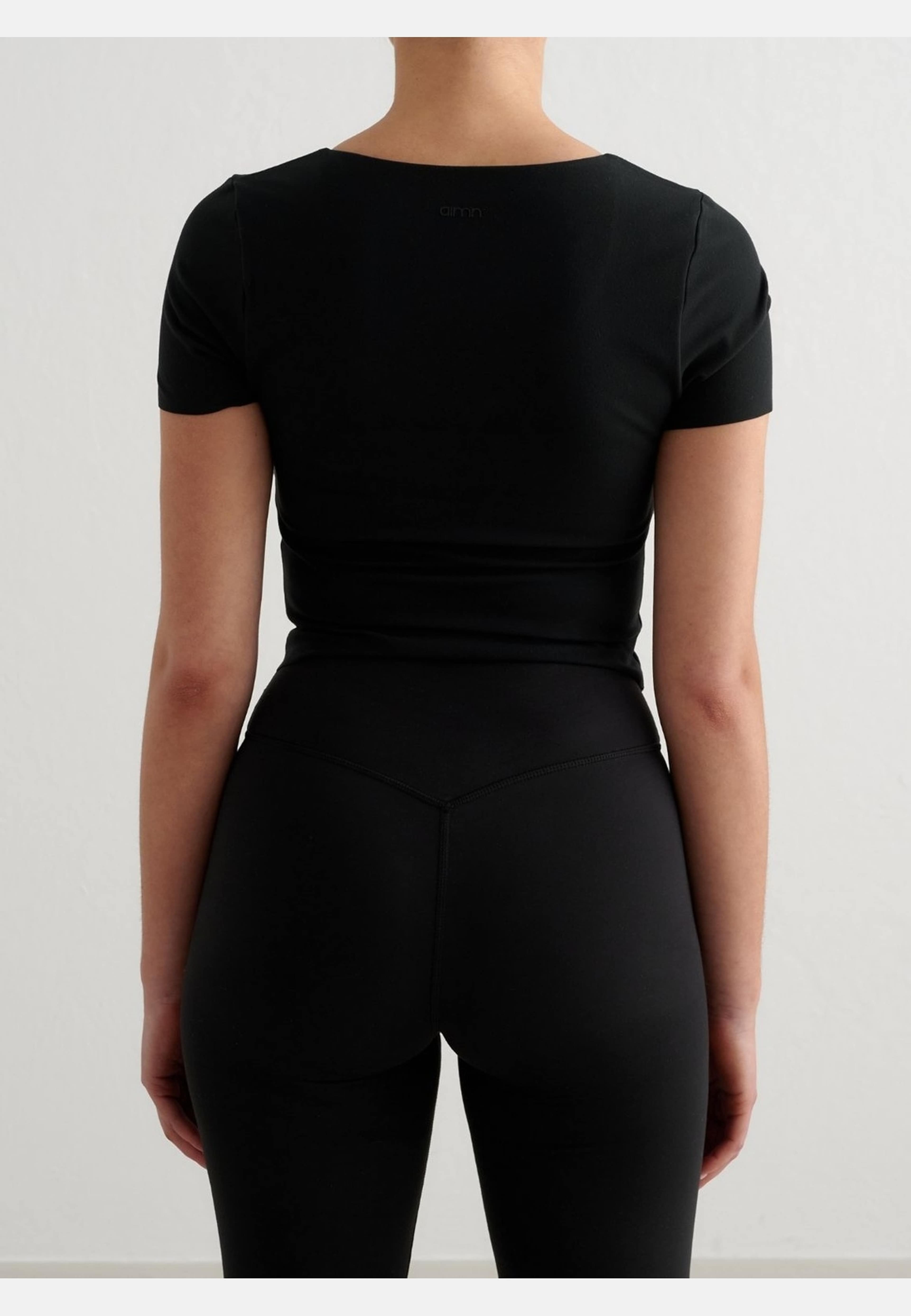 Black Sense Short Sleeve Bralette
