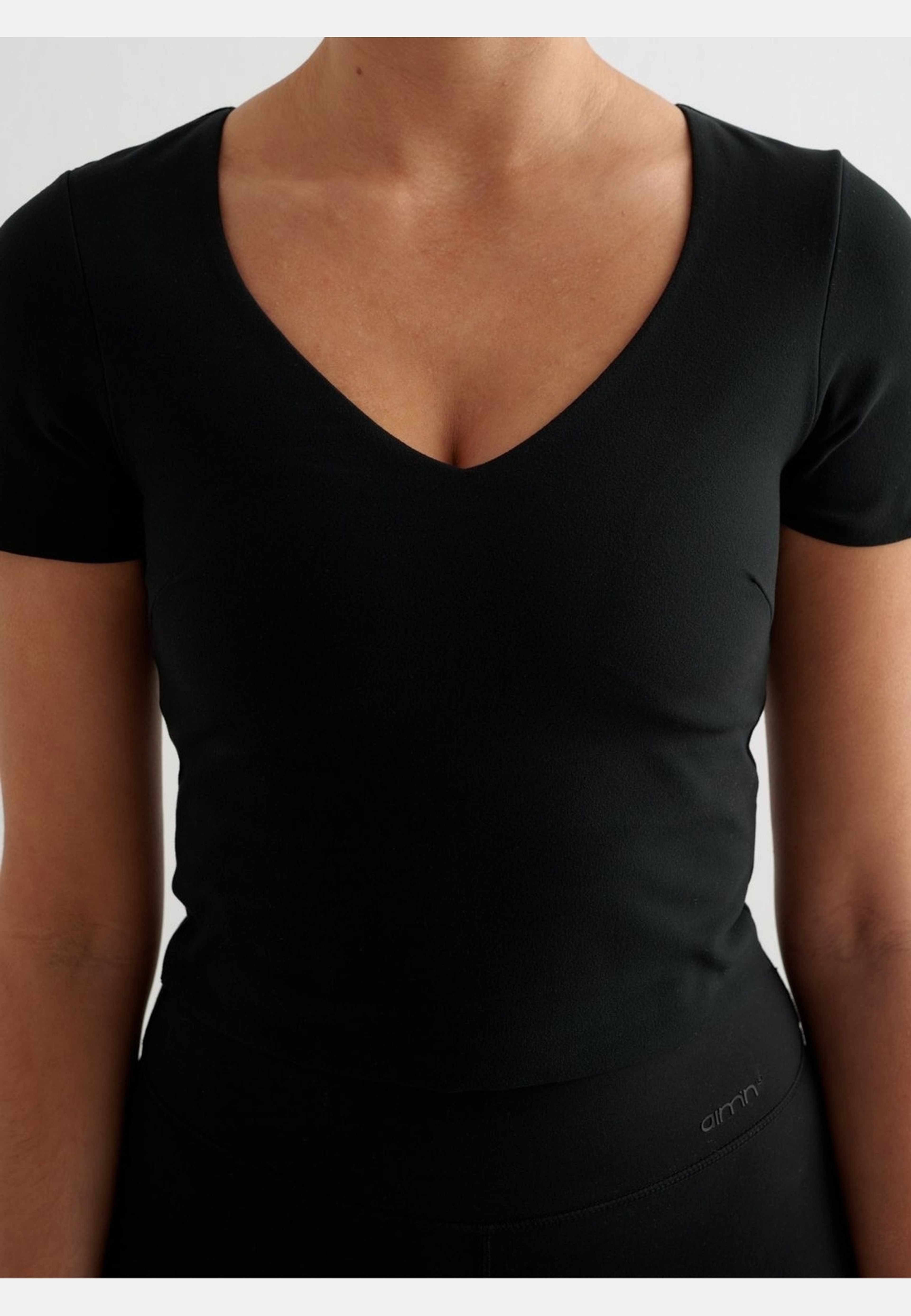 Black Sense Short Sleeve Bralette
