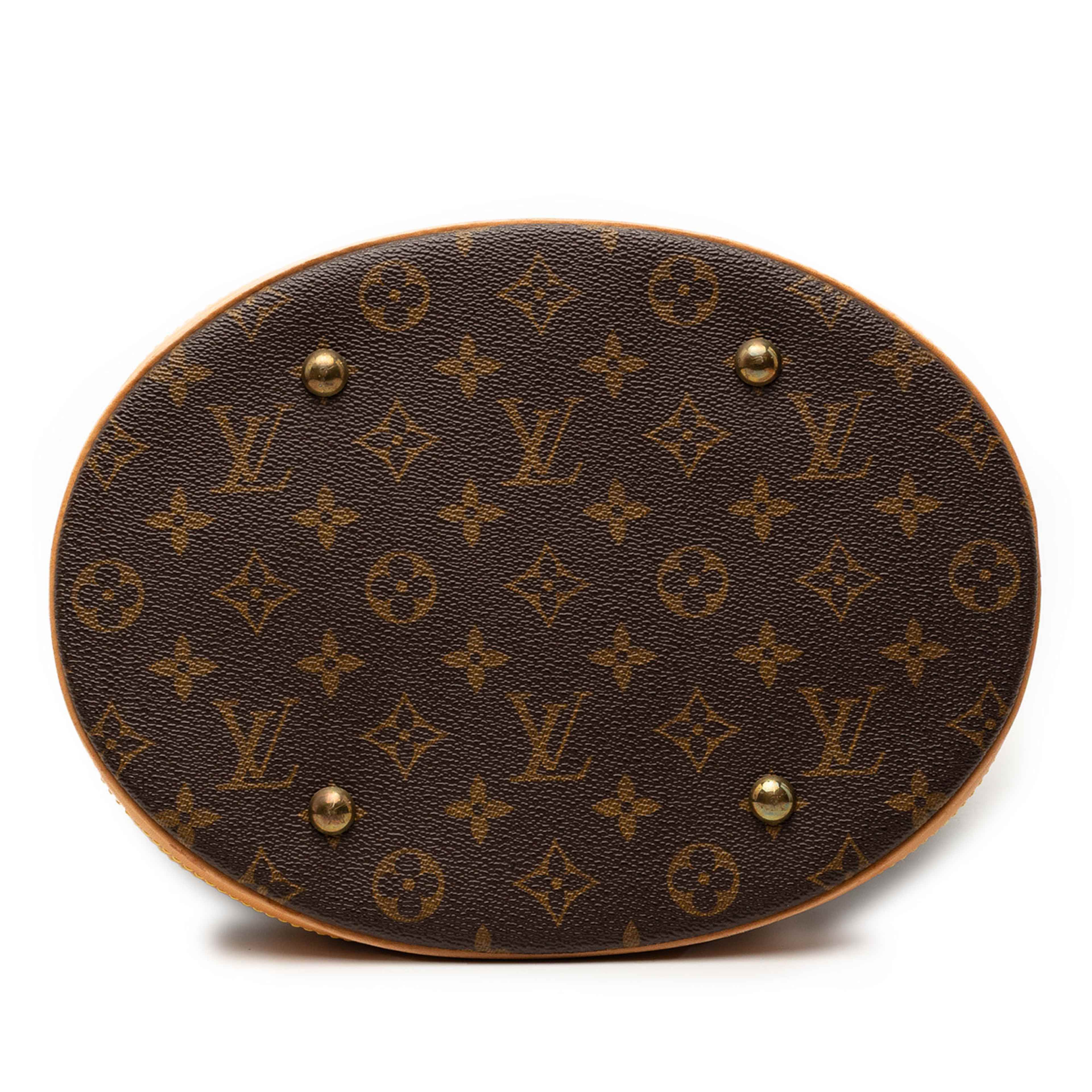 Louis Vuitton Monogram Bucket Gm, från Luxclusif, i färgen brun. Klicka för att öppna bilden i stort format