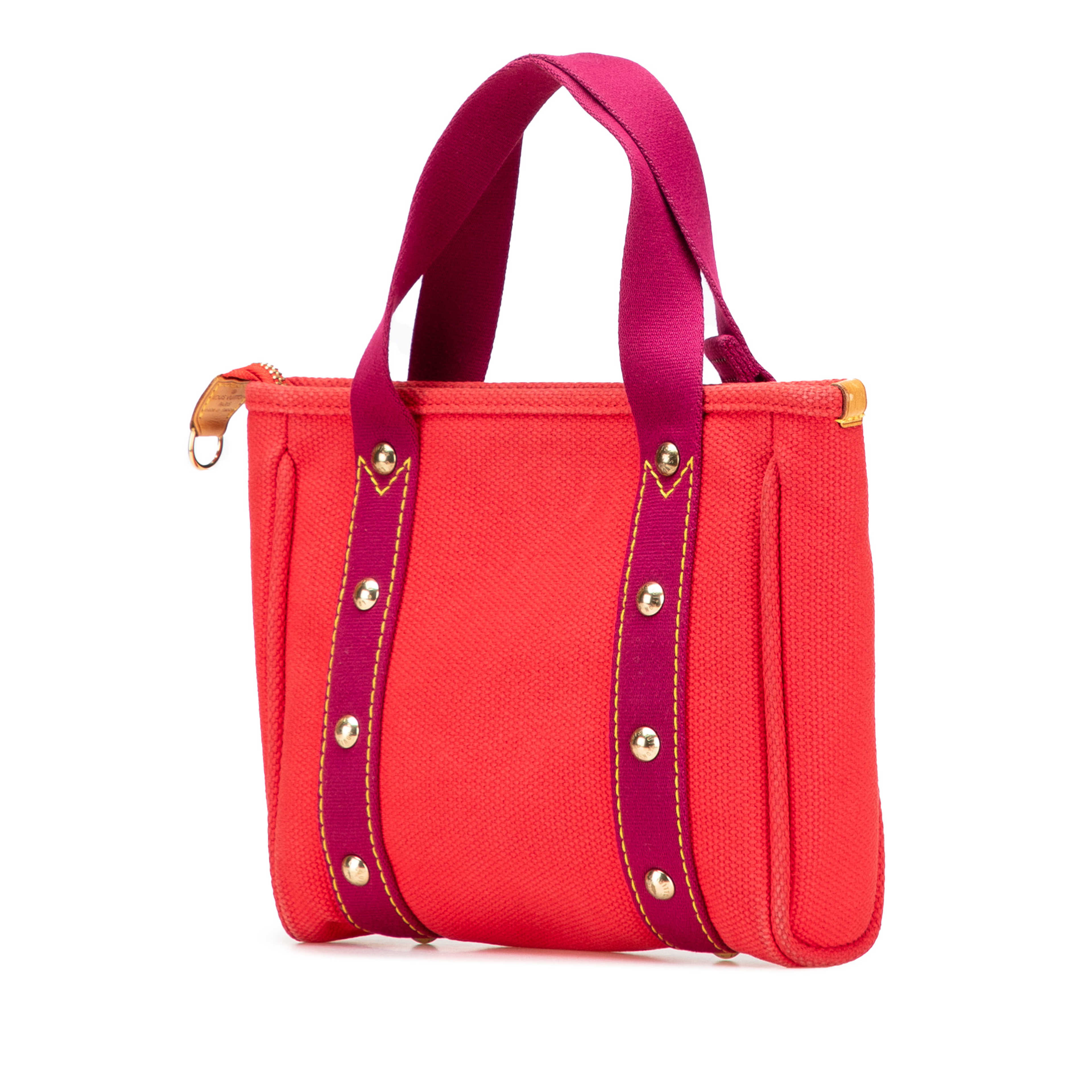 Louis Vuitton Antigua Cabas Pm, från Luxclusif, i färgen red. Klicka för att öppna bilden i stort format