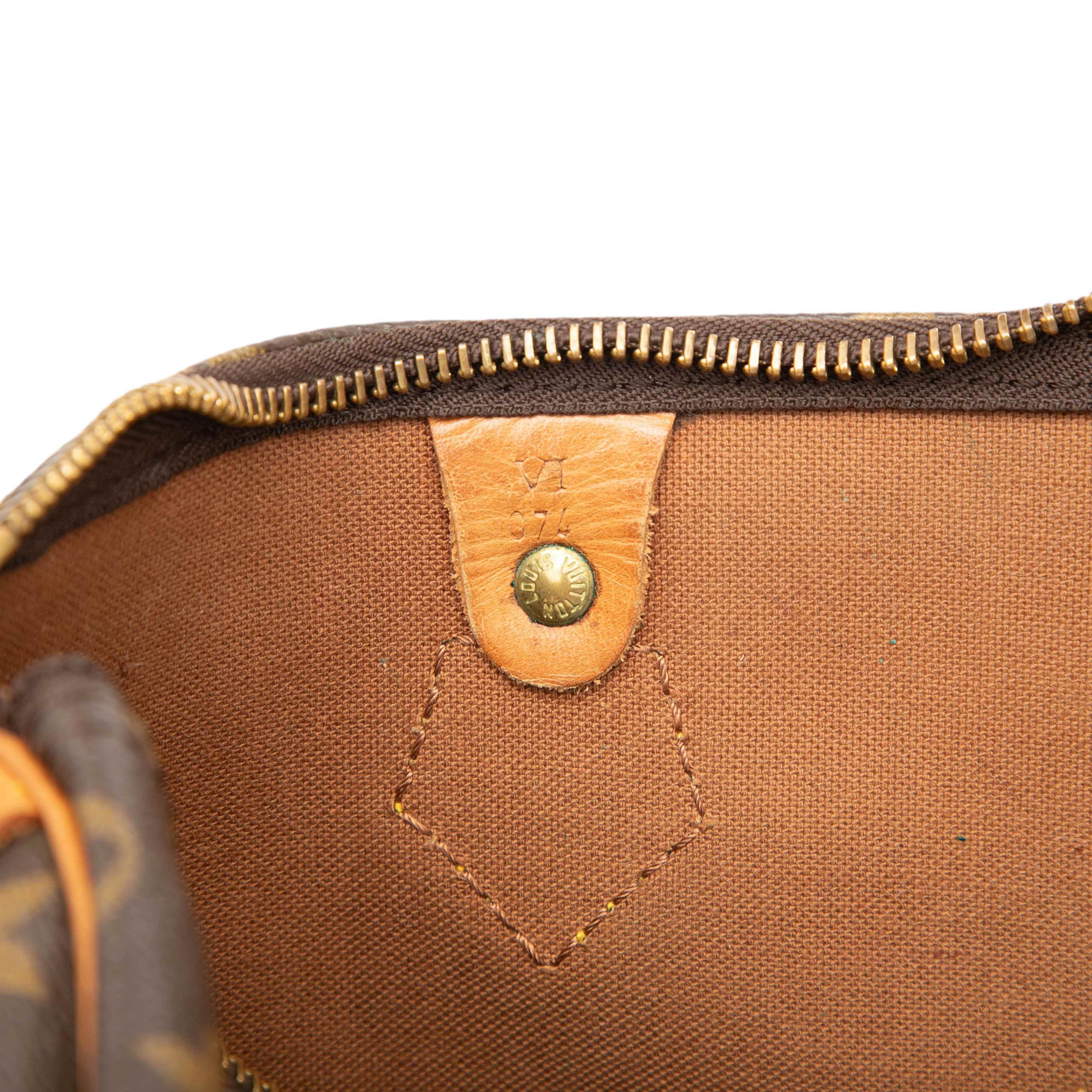 Louis Vuitton Monogram Speedy 30, från Luxclusif, i färgen brown. Klicka för att öppna bilden i stort format