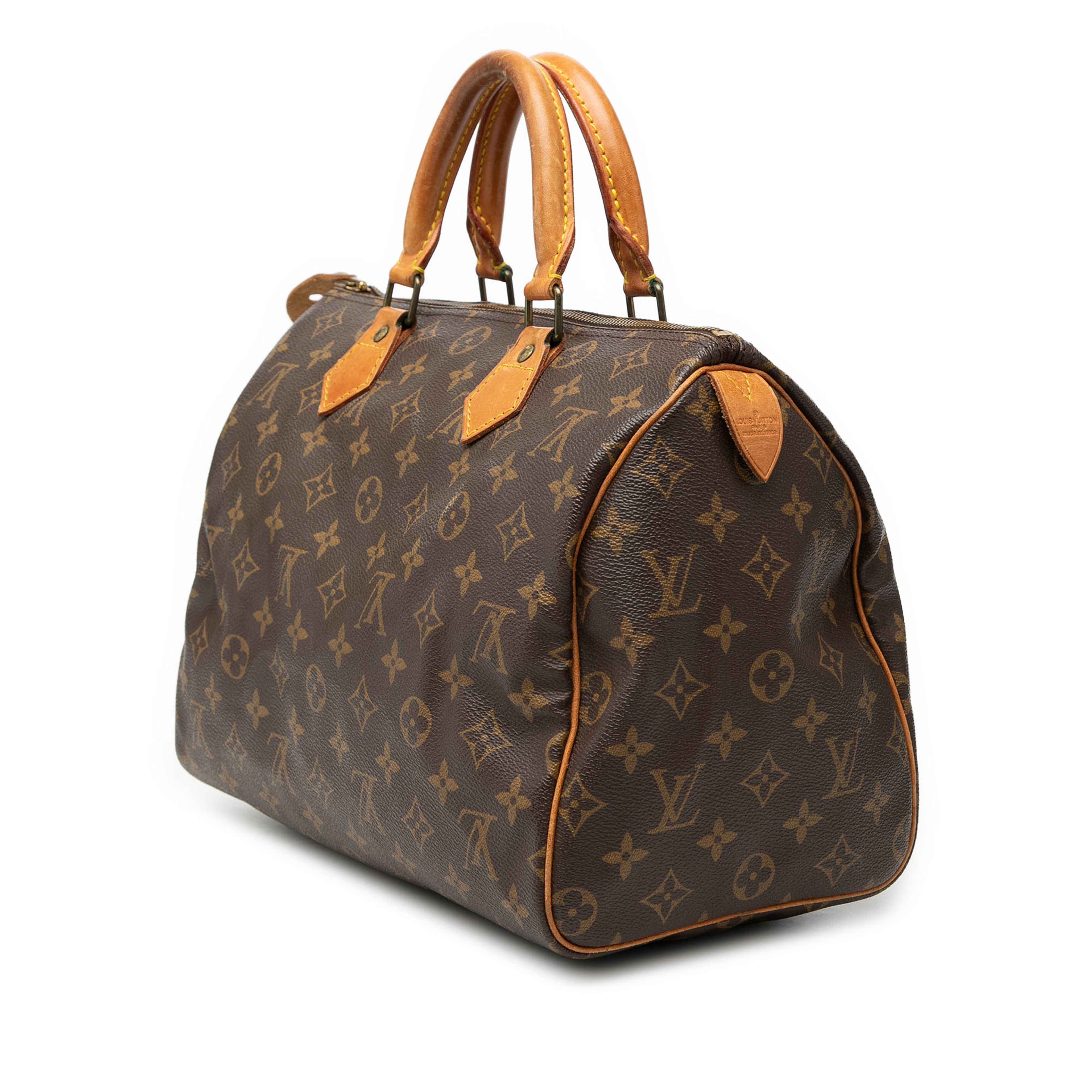 Louis Vuitton Monogram Speedy 30, från Luxclusif, i färgen brown. Klicka för att öppna bilden i stort format