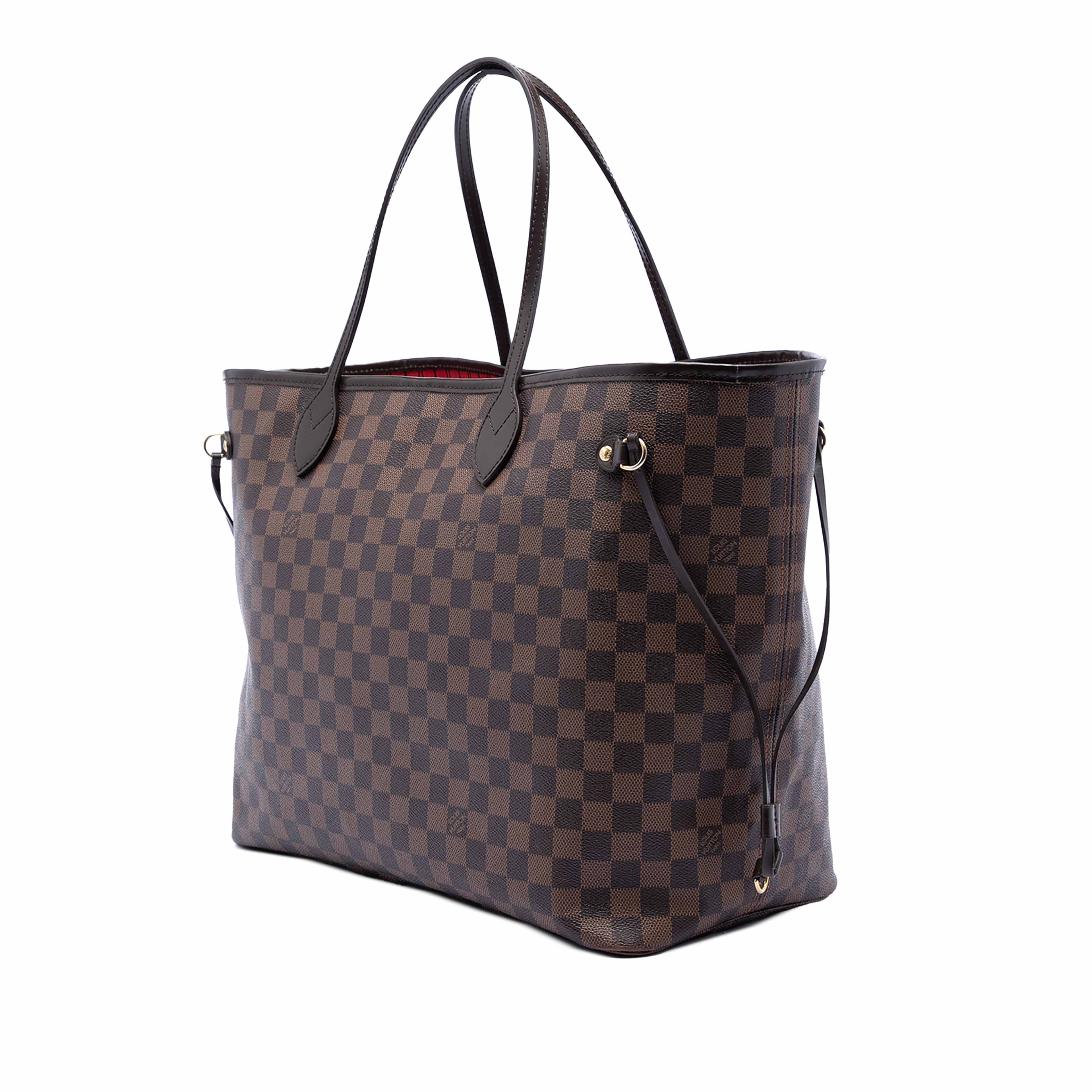 Louis Vuitton Damier Ebene Neverfull Gm, från Luxclusif, i färgen brown. Klicka för att öppna bilden i stort format