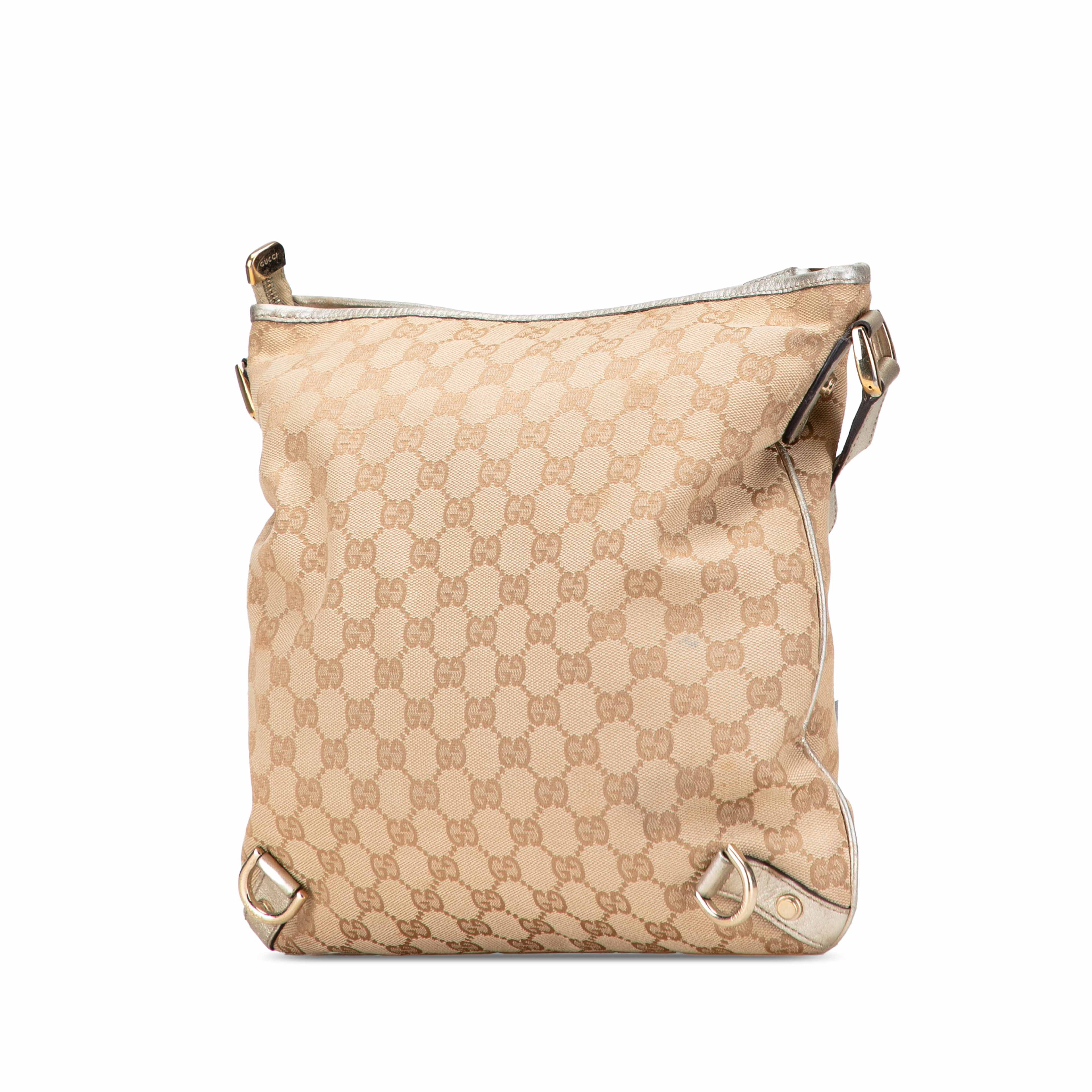 Gucci Gg Canvas Abbey D Ring Crossbody, från Luxclusif, i färgen beige. Klicka för att öppna bilden i stort format