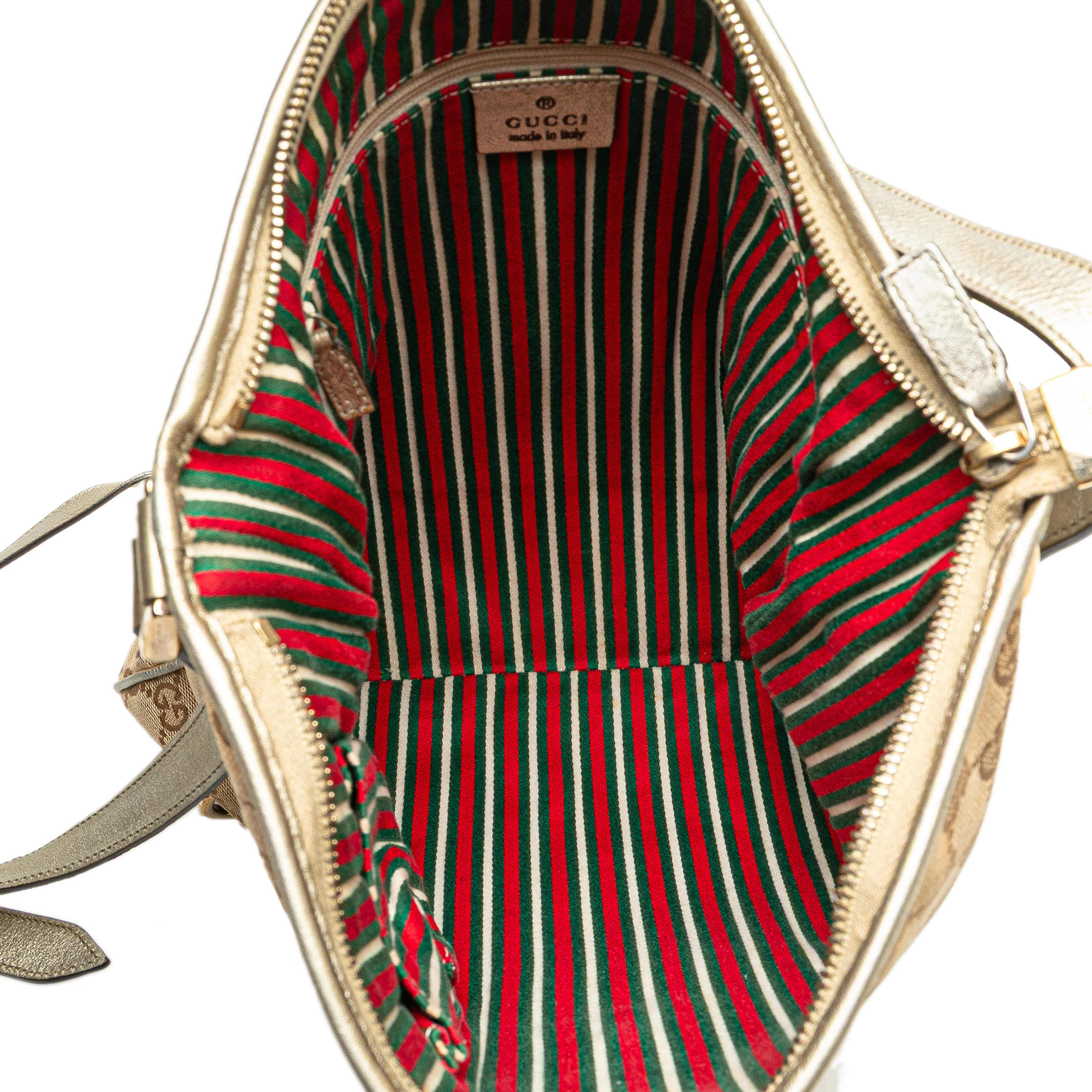 Gucci Gg Canvas Abbey D Ring Crossbody, från Luxclusif, i färgen beige. Klicka för att öppna bilden i stort format