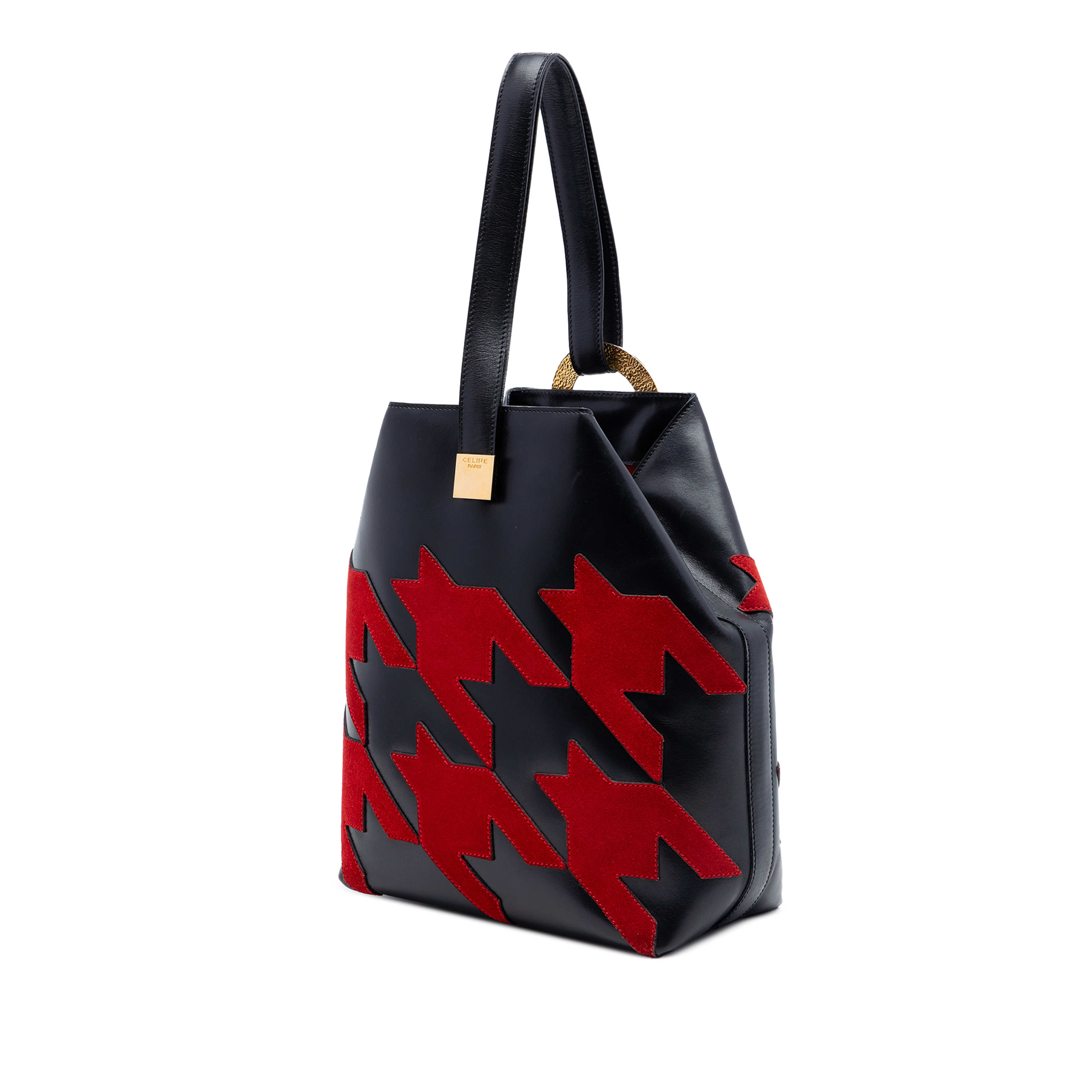 Celine Arc De Triomphe Calfskin Handbag, från Luxclusif, i färgen black. Klicka för att öppna bilden i stort format