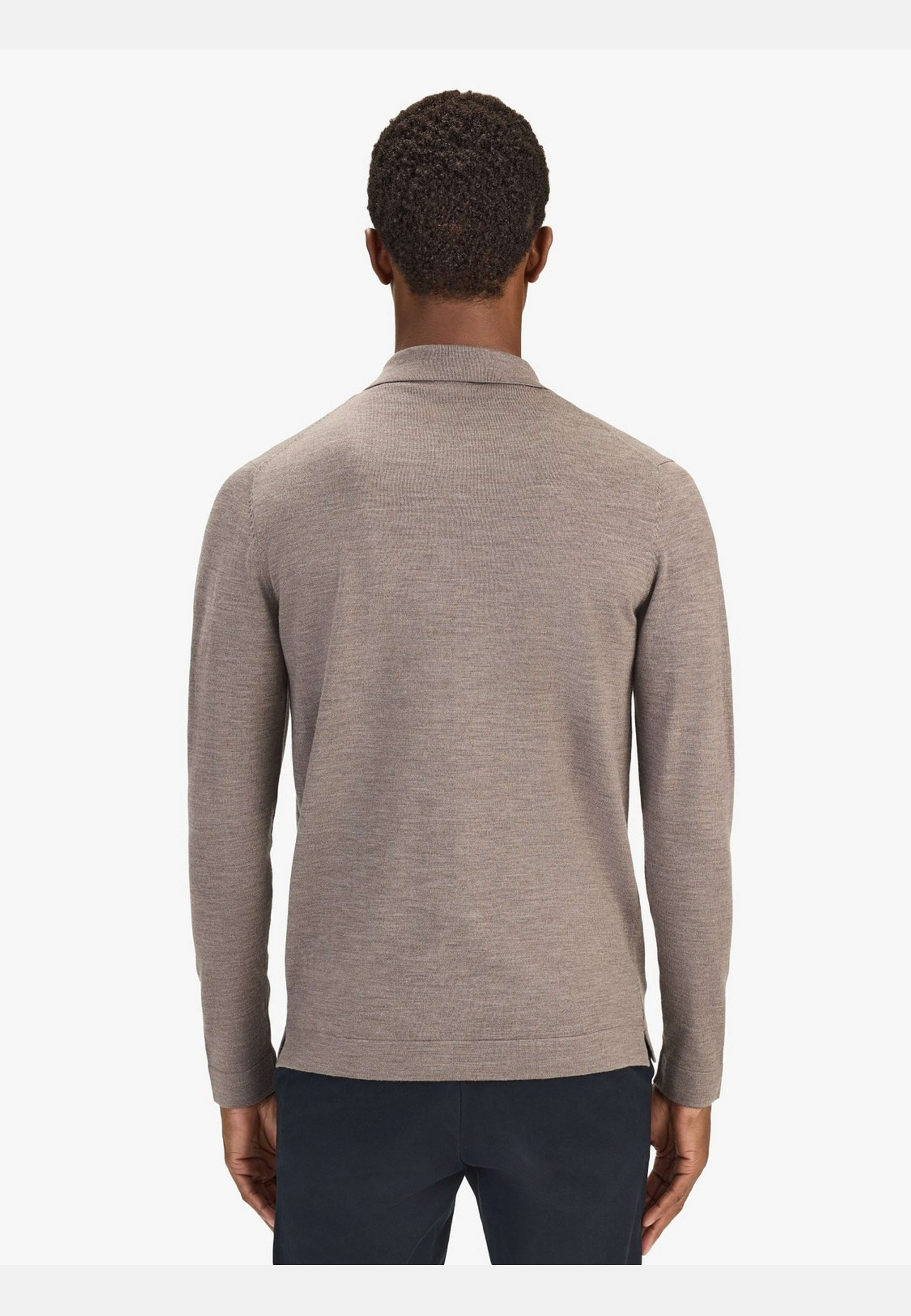 Merino Buttoned Cardigan (bastian), från John Henric, i färgen mid brown. Klicka för att öppna bilden i stort format