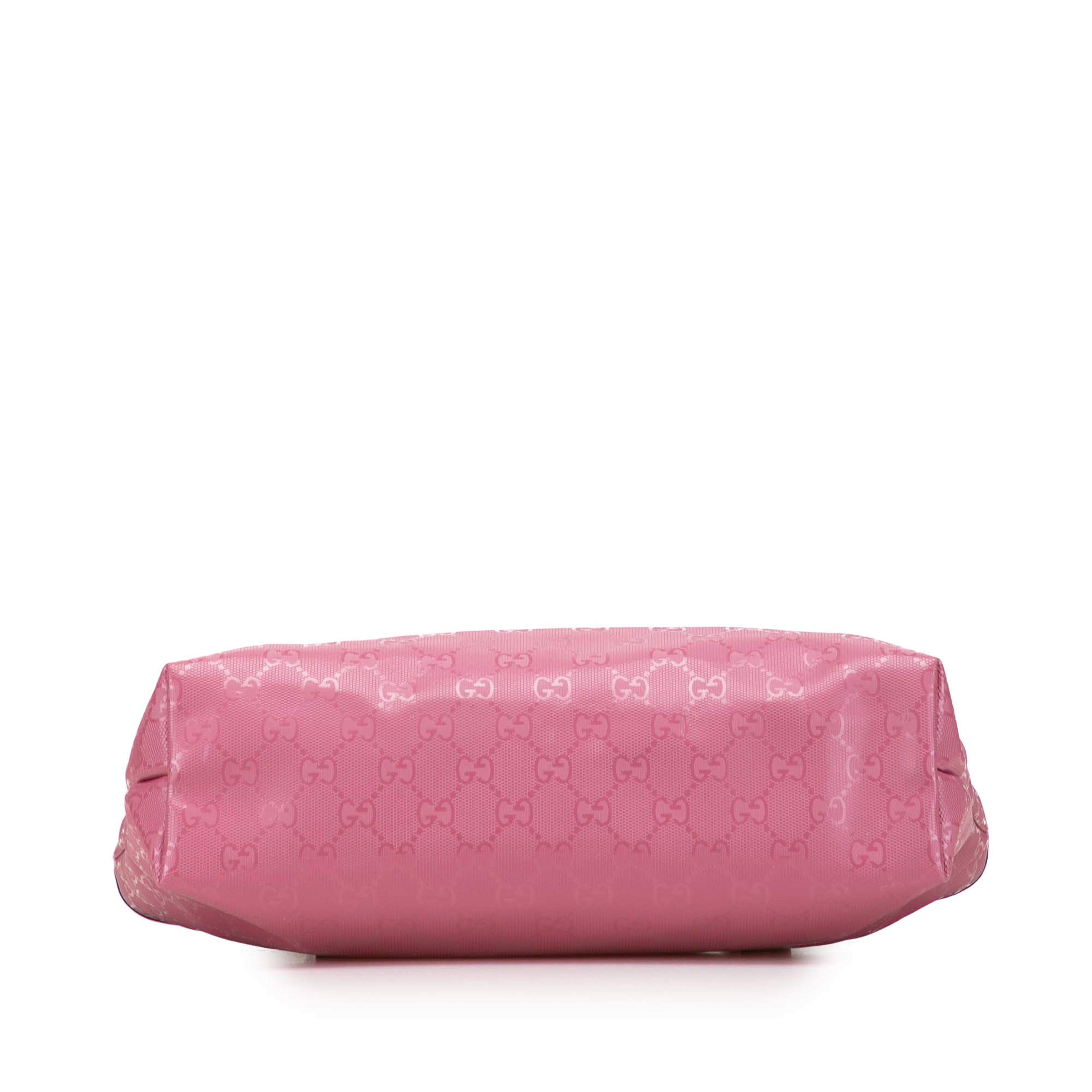 Gucci Small Gg Imprime Joy Tote, från Luxclusif, i färgen pink. Klicka för att öppna bilden i stort format