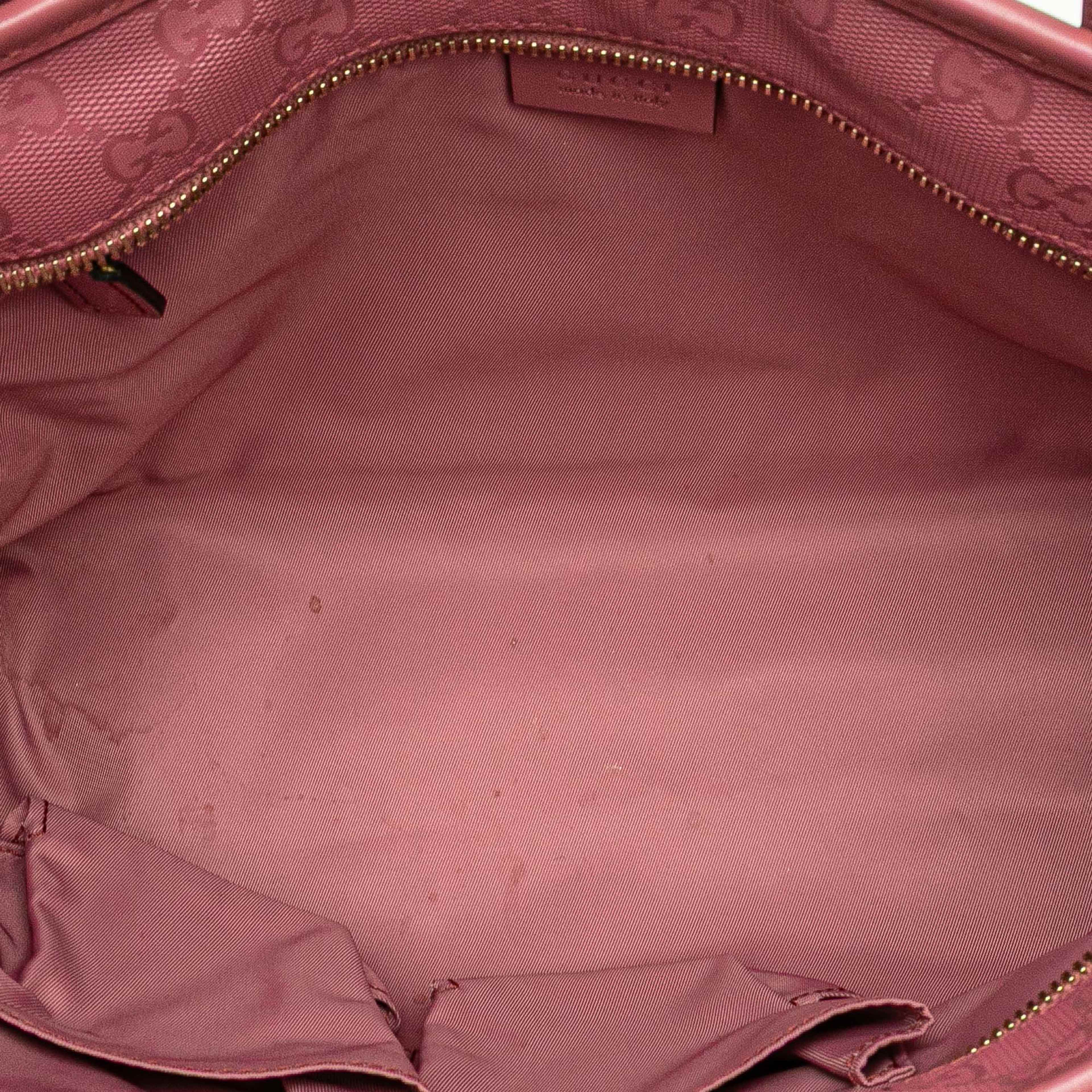 Gucci Small Gg Imprime Joy Tote, från Luxclusif, i färgen pink. Klicka för att öppna bilden i stort format