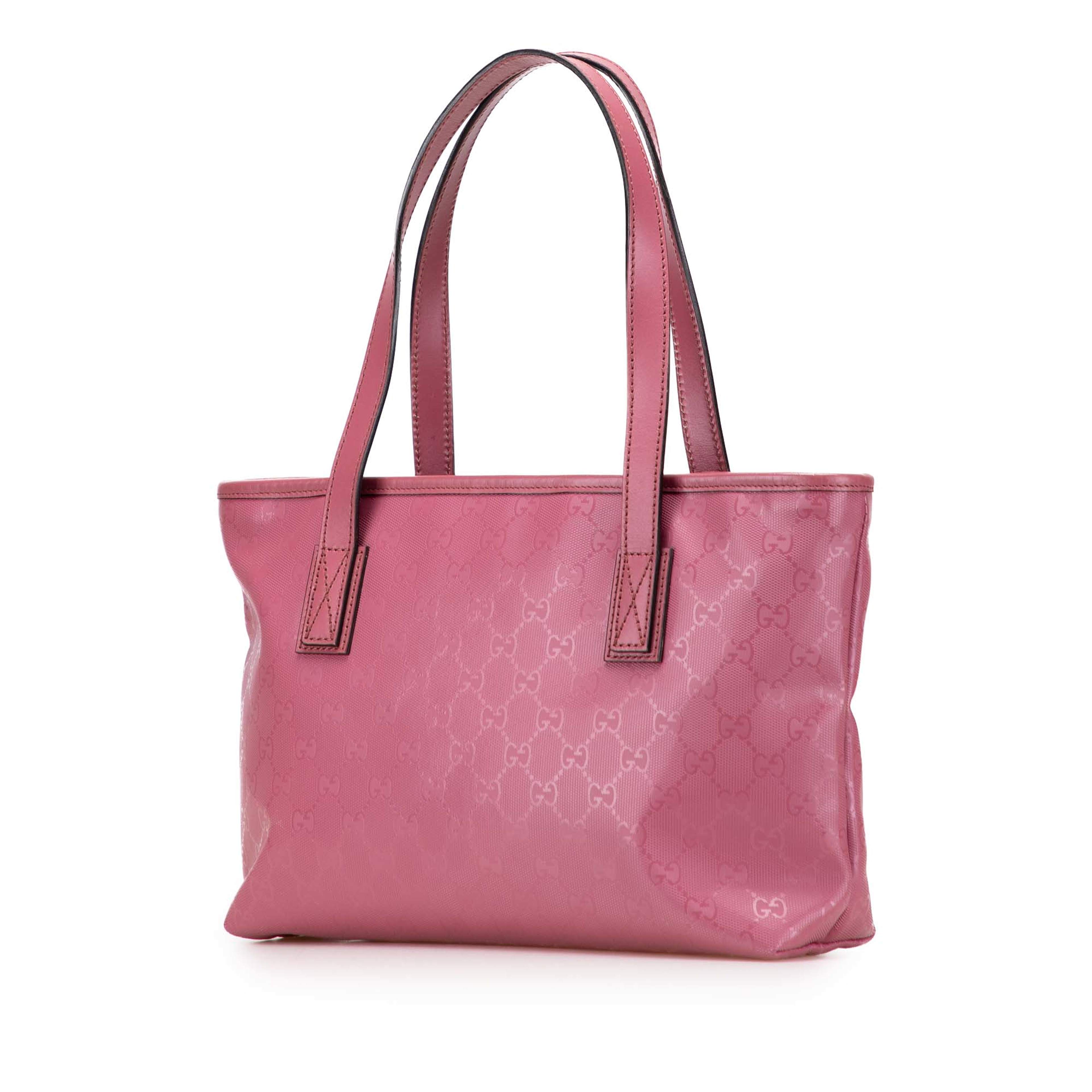 Gucci Small Gg Imprime Joy Tote, från Luxclusif, i färgen pink. Klicka för att öppna bilden i stort format
