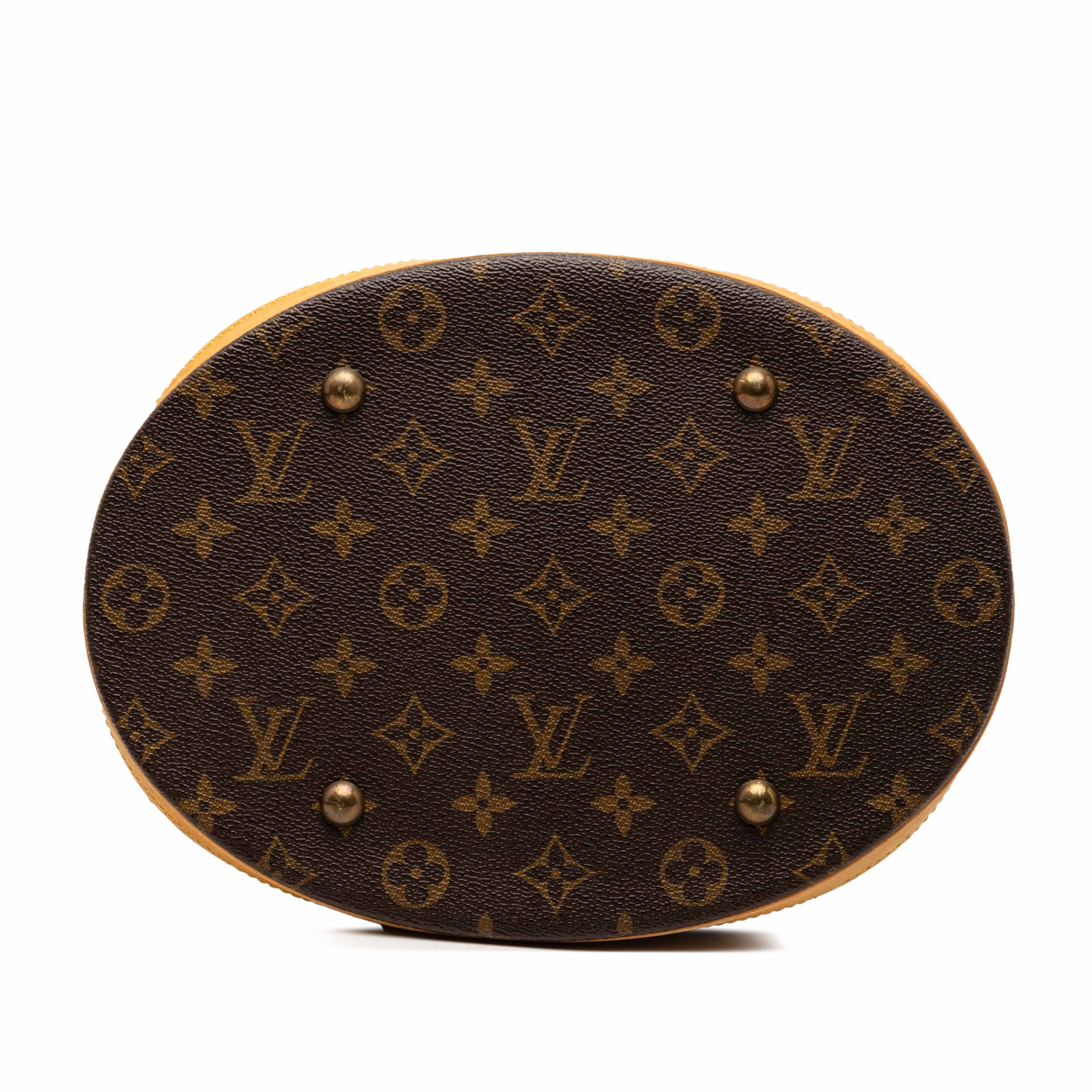 Louis Vuitton Monogram Bucket Gm, från Luxclusif, i färgen brown. Klicka för att öppna bilden i stort format