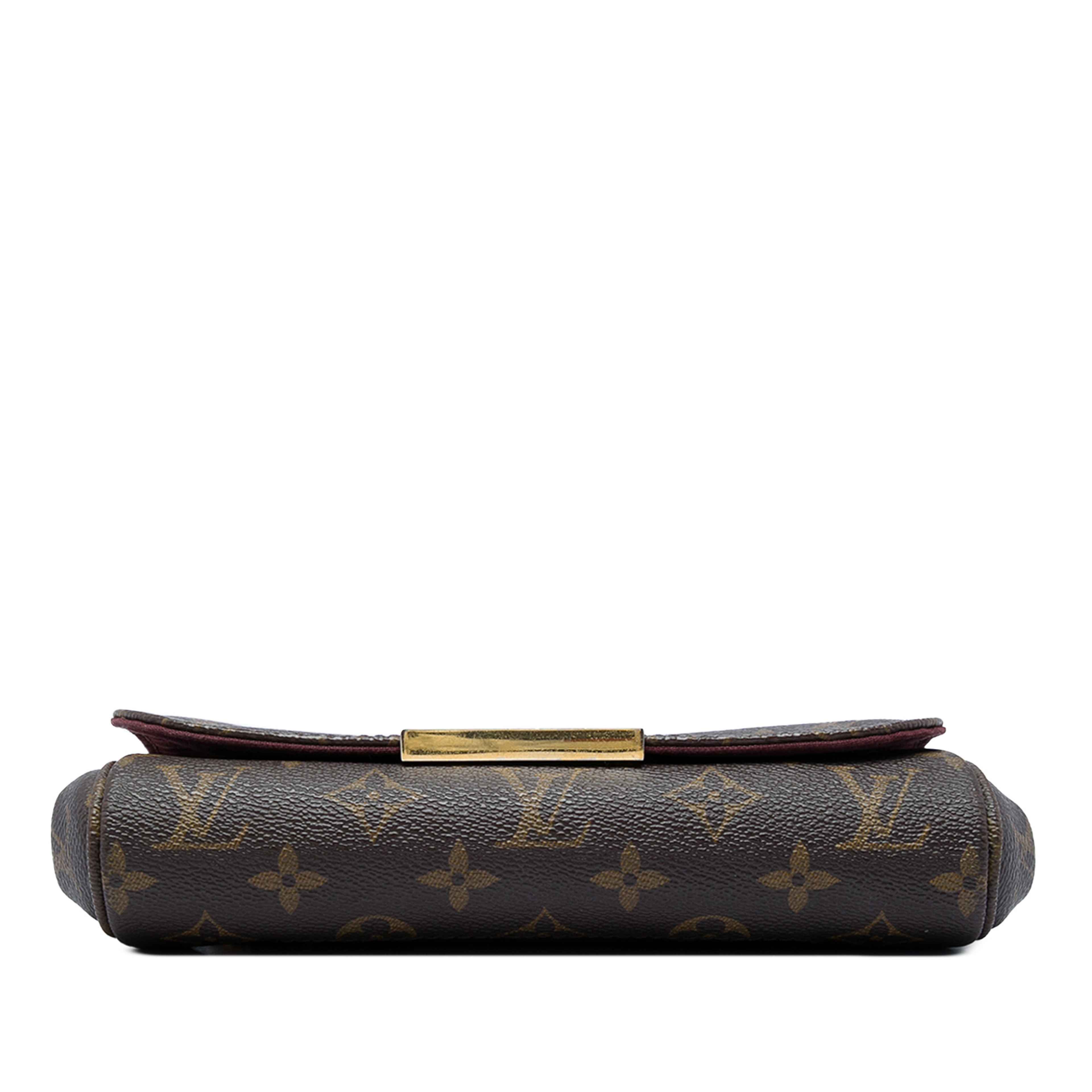 Louis Vuitton Monogram Favorite Pm, från Luxclusif, i färgen brun. Klicka för att öppna bilden i stort format