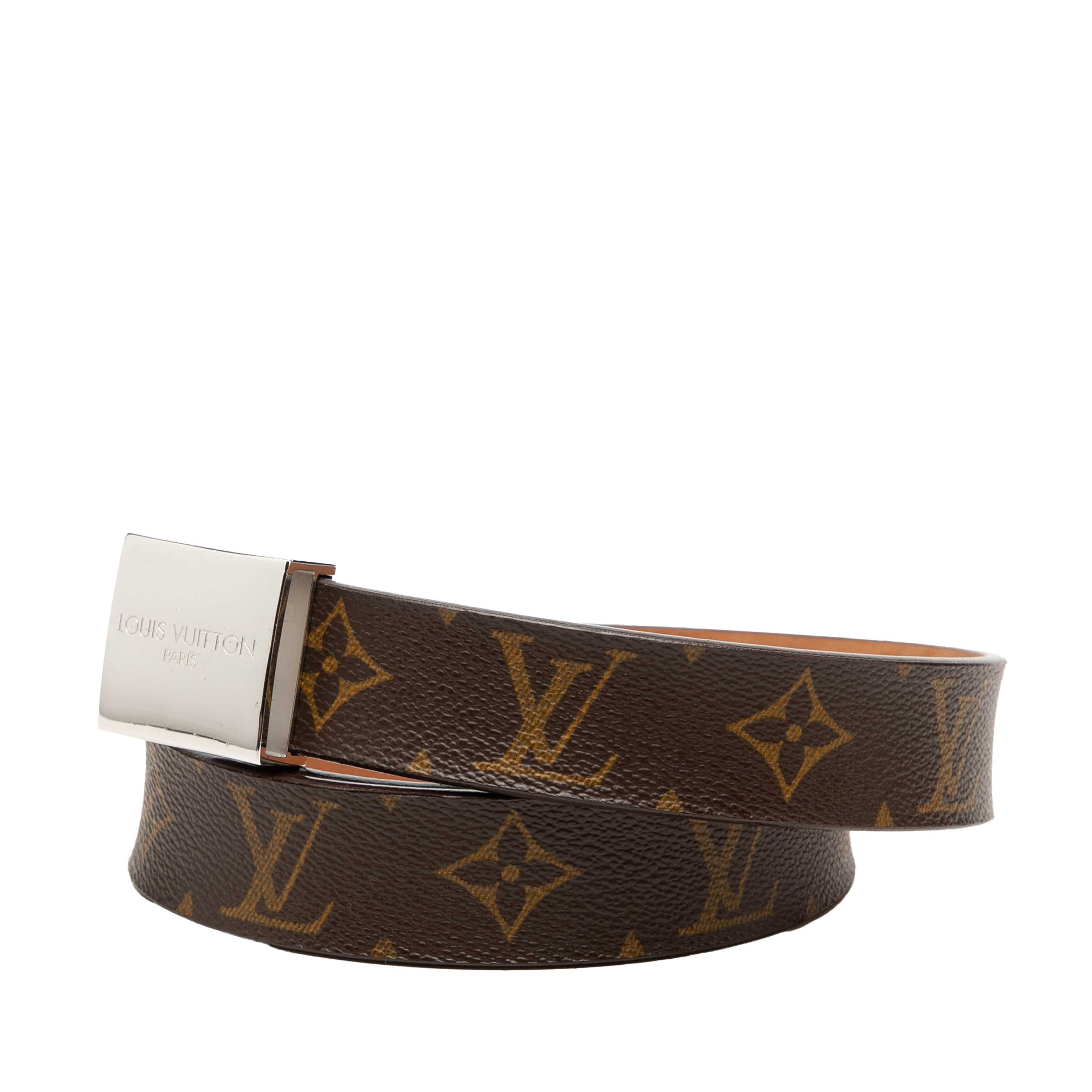 Louis Vuitton Monogram Ceinture Belt, från Luxclusif, i färgen brun. Klicka för att öppna bilden i stort format