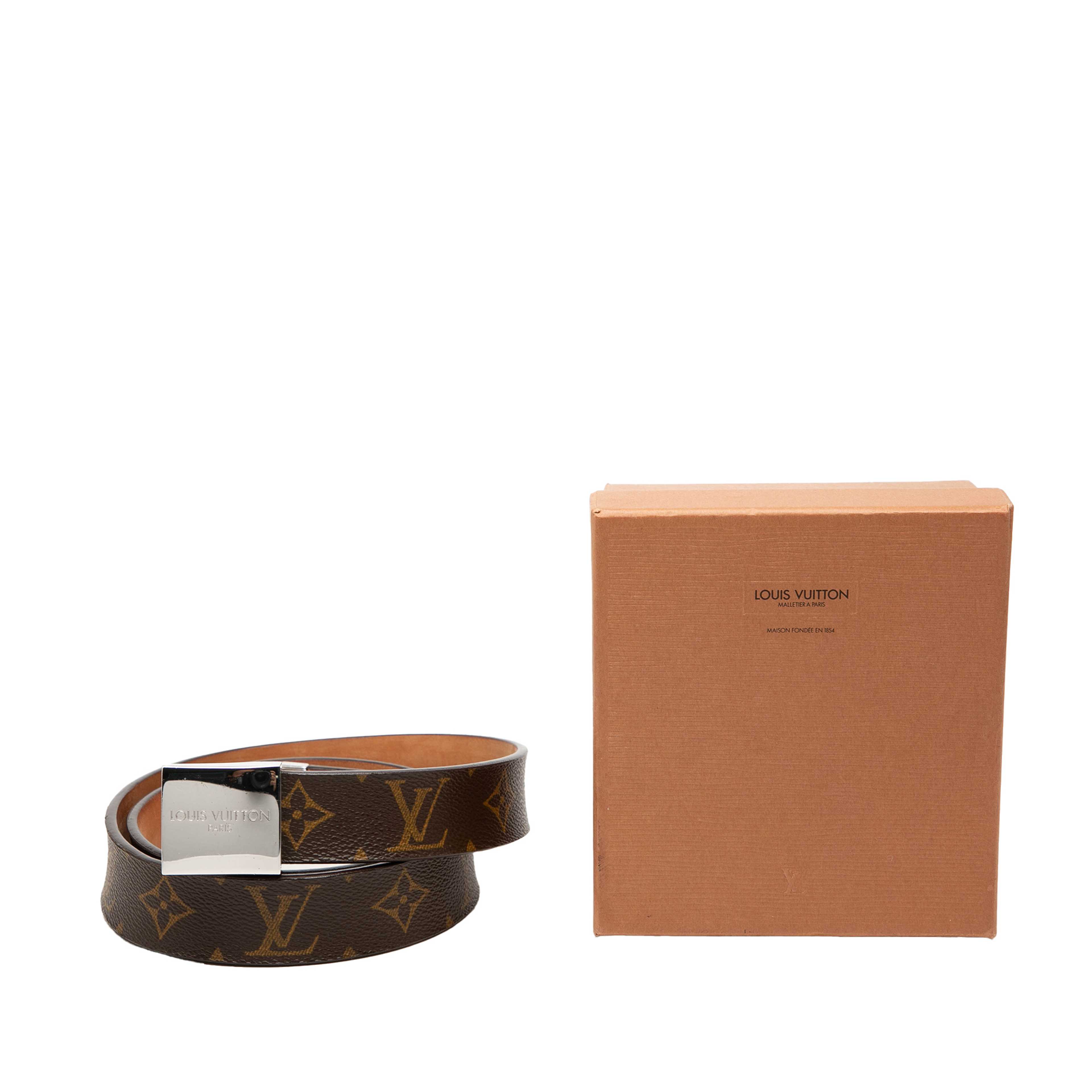 Louis Vuitton Monogram Ceinture Belt, från Luxclusif, i färgen brun. Klicka för att öppna bilden i stort format
