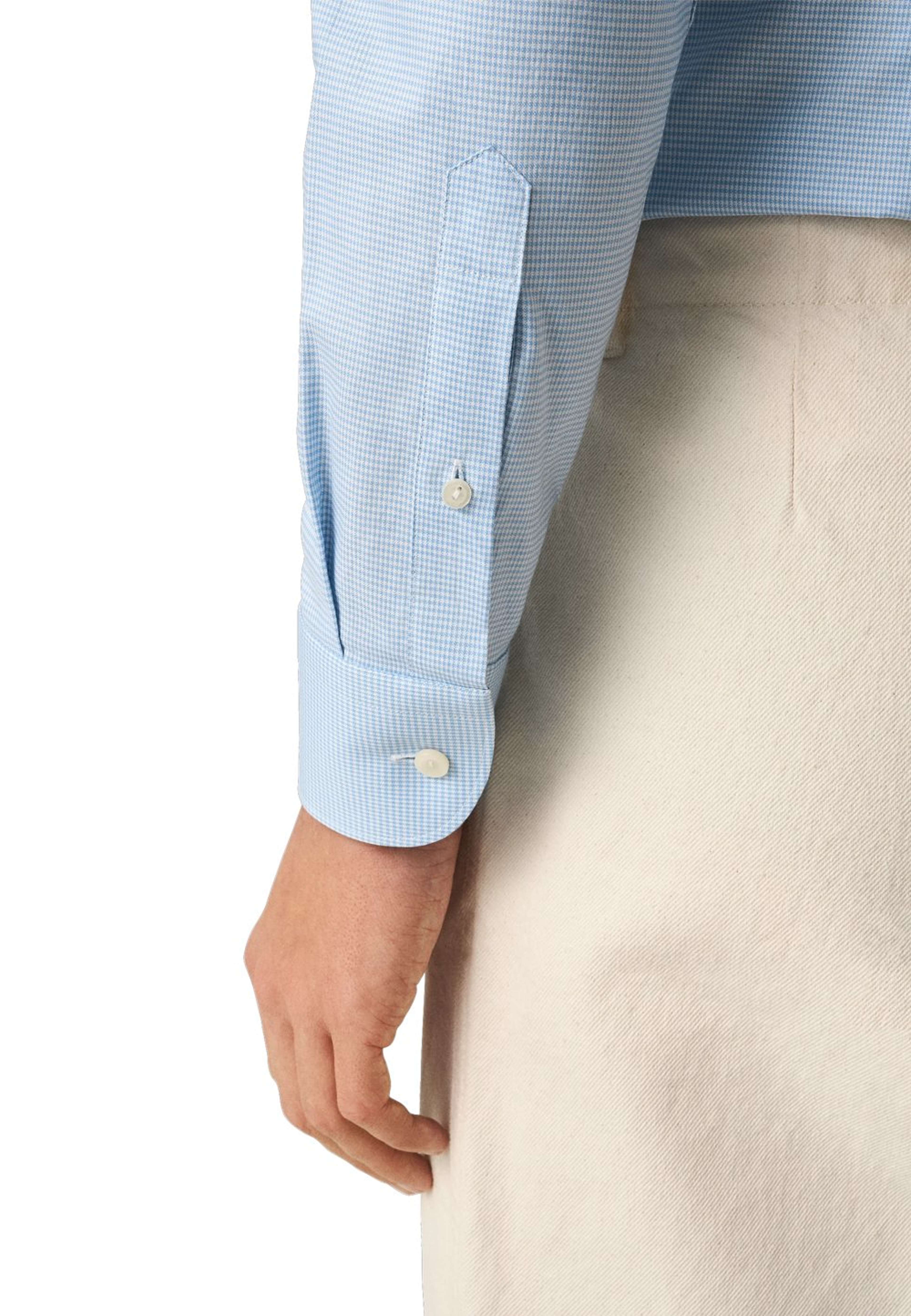 Rutig Skjorta I Signature Oxford Contemporary Fit