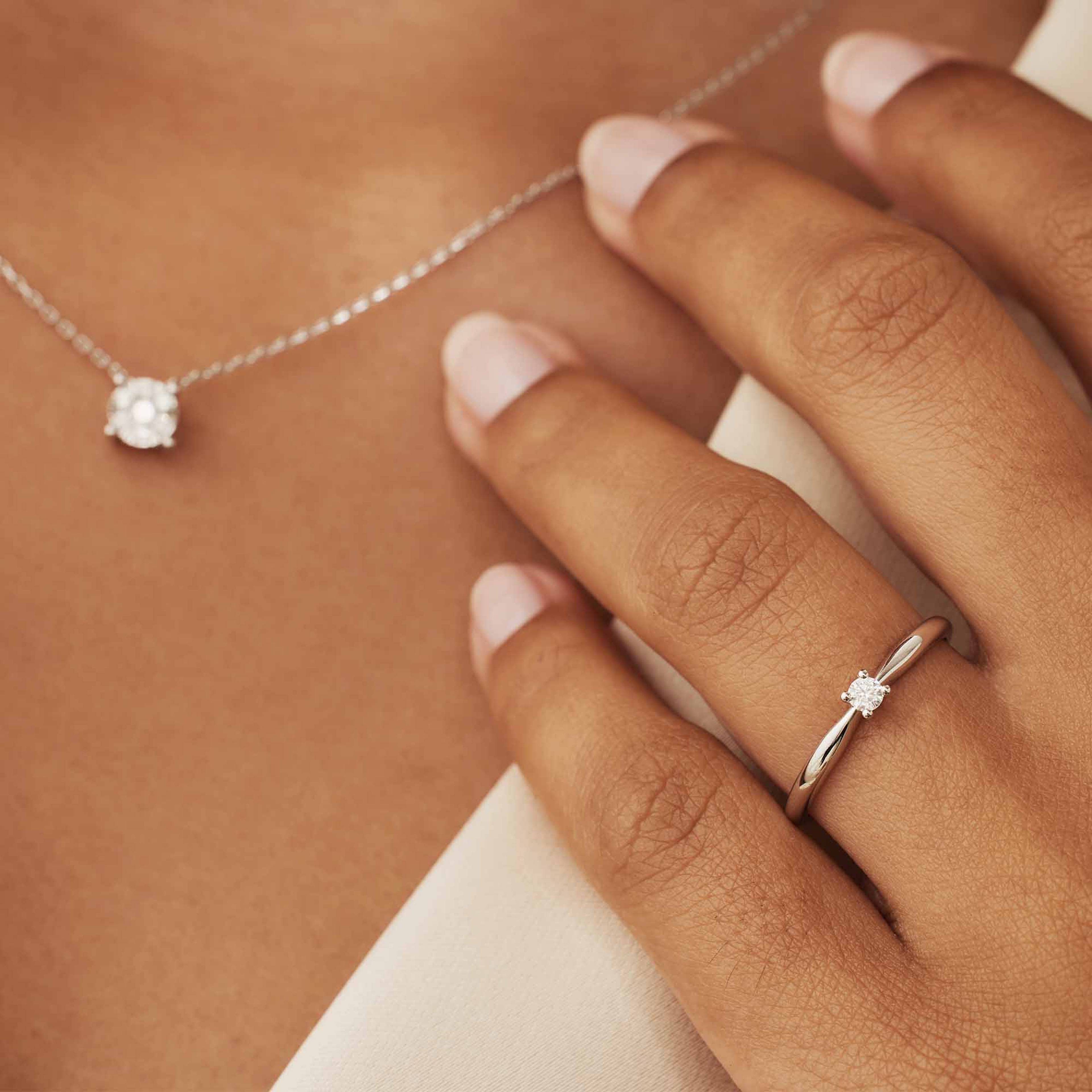 De La Paix Vitt Guld Ring