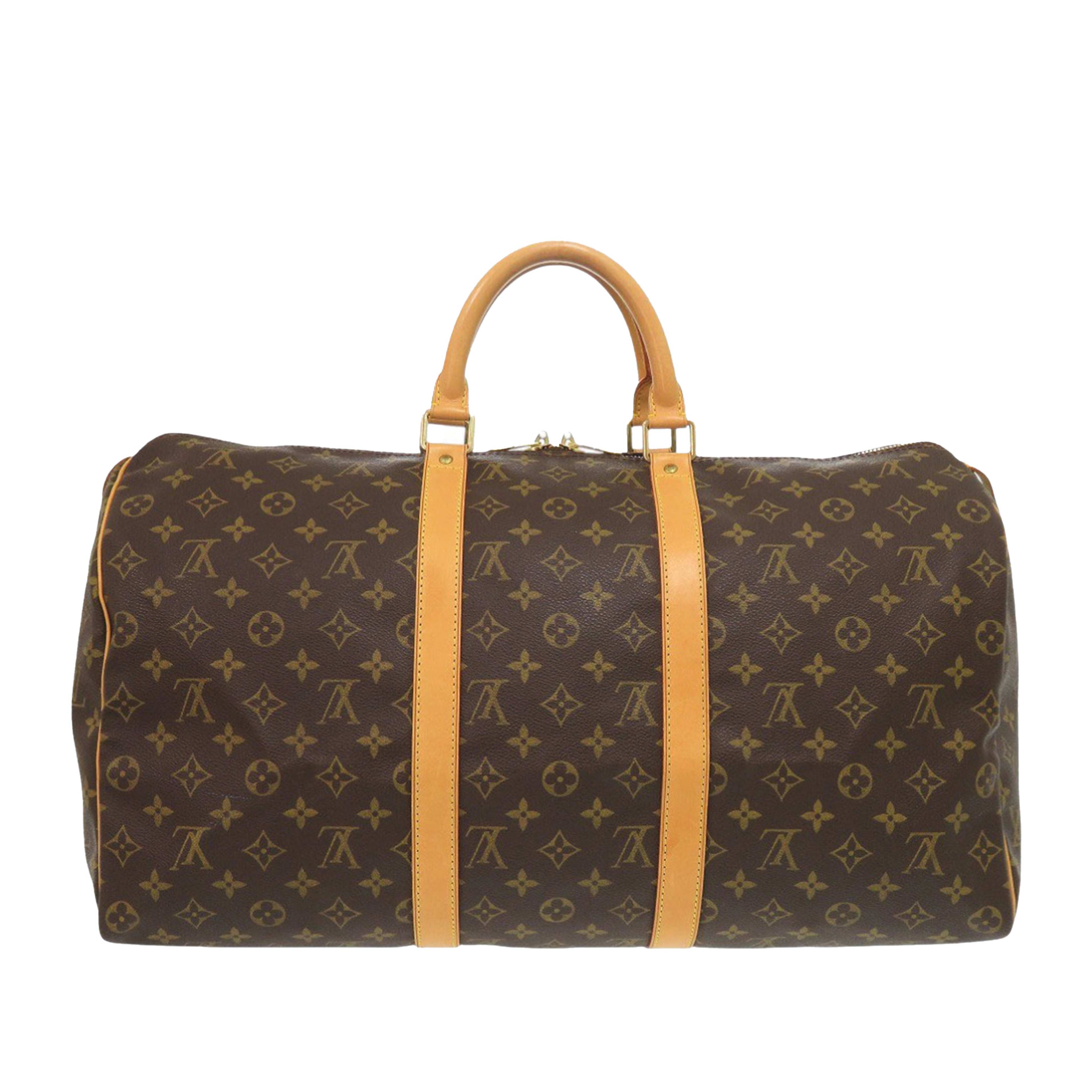 Louis Vuitton Monogram Keepall 50, från Luxclusif, i färgen brown. Klicka för att öppna bilden i stort format