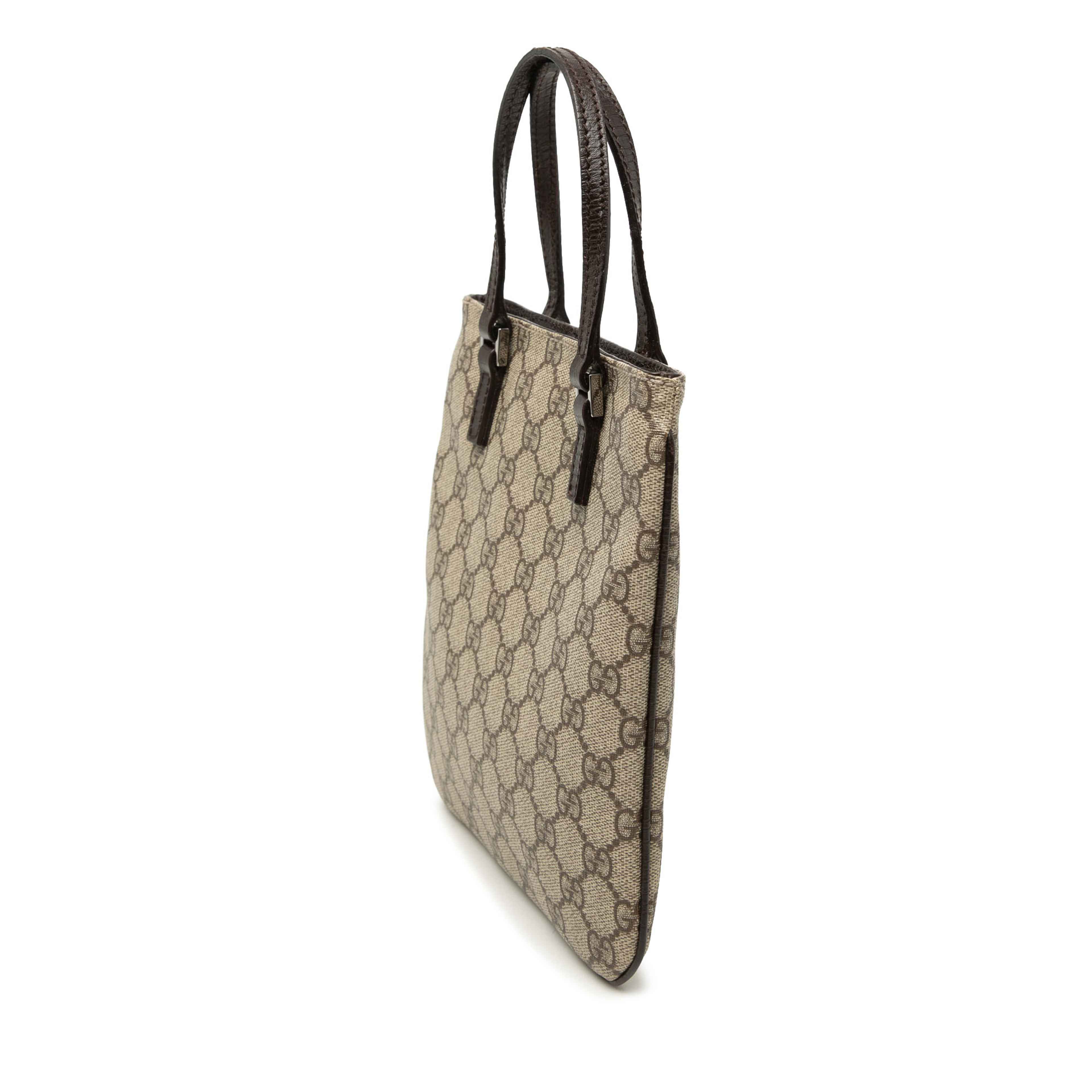Gucci Gg Supreme Handbag, från Luxclusif, i färgen beige. Klicka för att öppna bilden i stort format