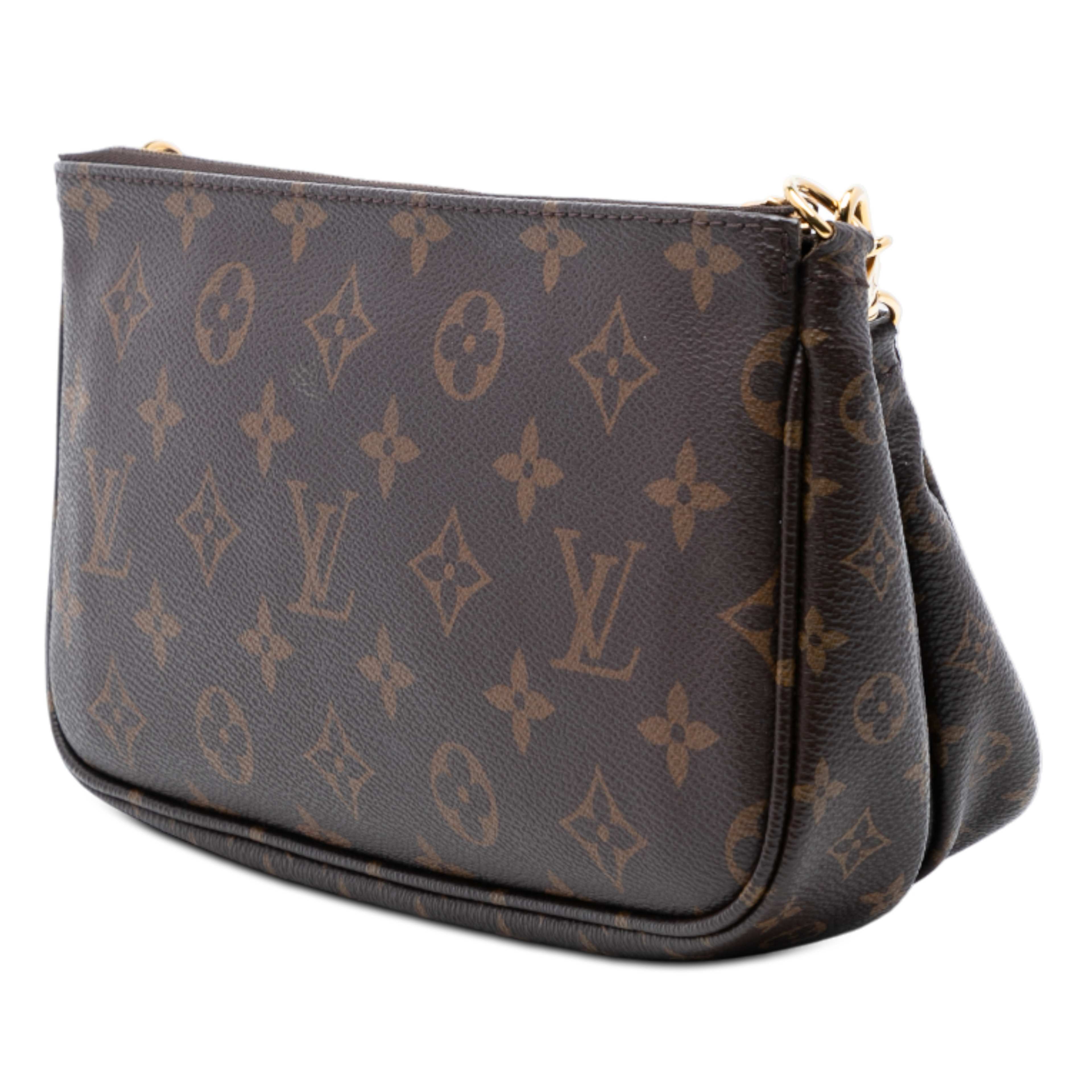 Louis Vuitton Monogram Multi Pochette Accessoires, från Luxclusif, i färgen brown. Klicka för att öppna bilden i stort format