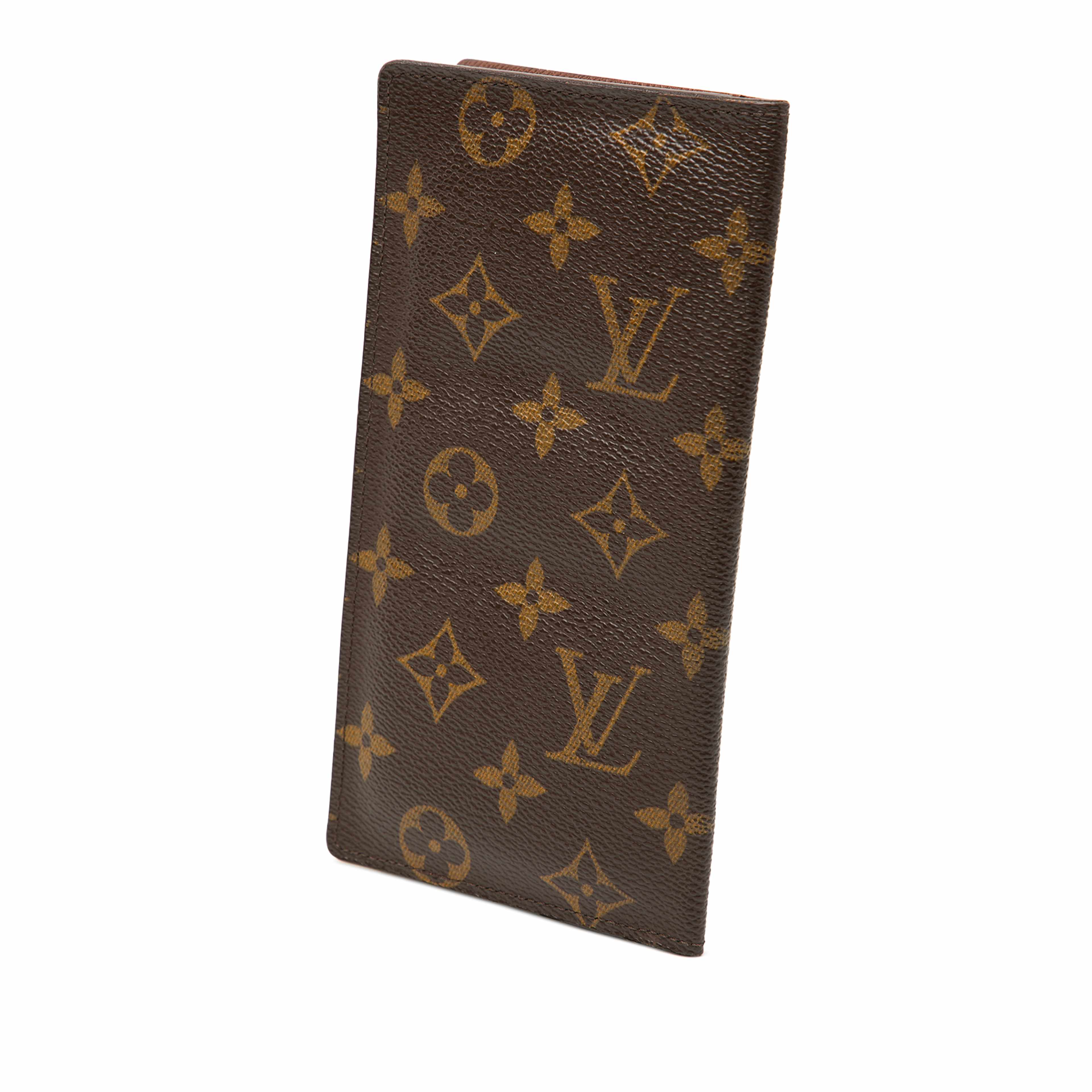 Louis Vuitton Monogram Brazza Long Wallet, från Luxclusif, i färgen brown. Klicka för att öppna bilden i stort format