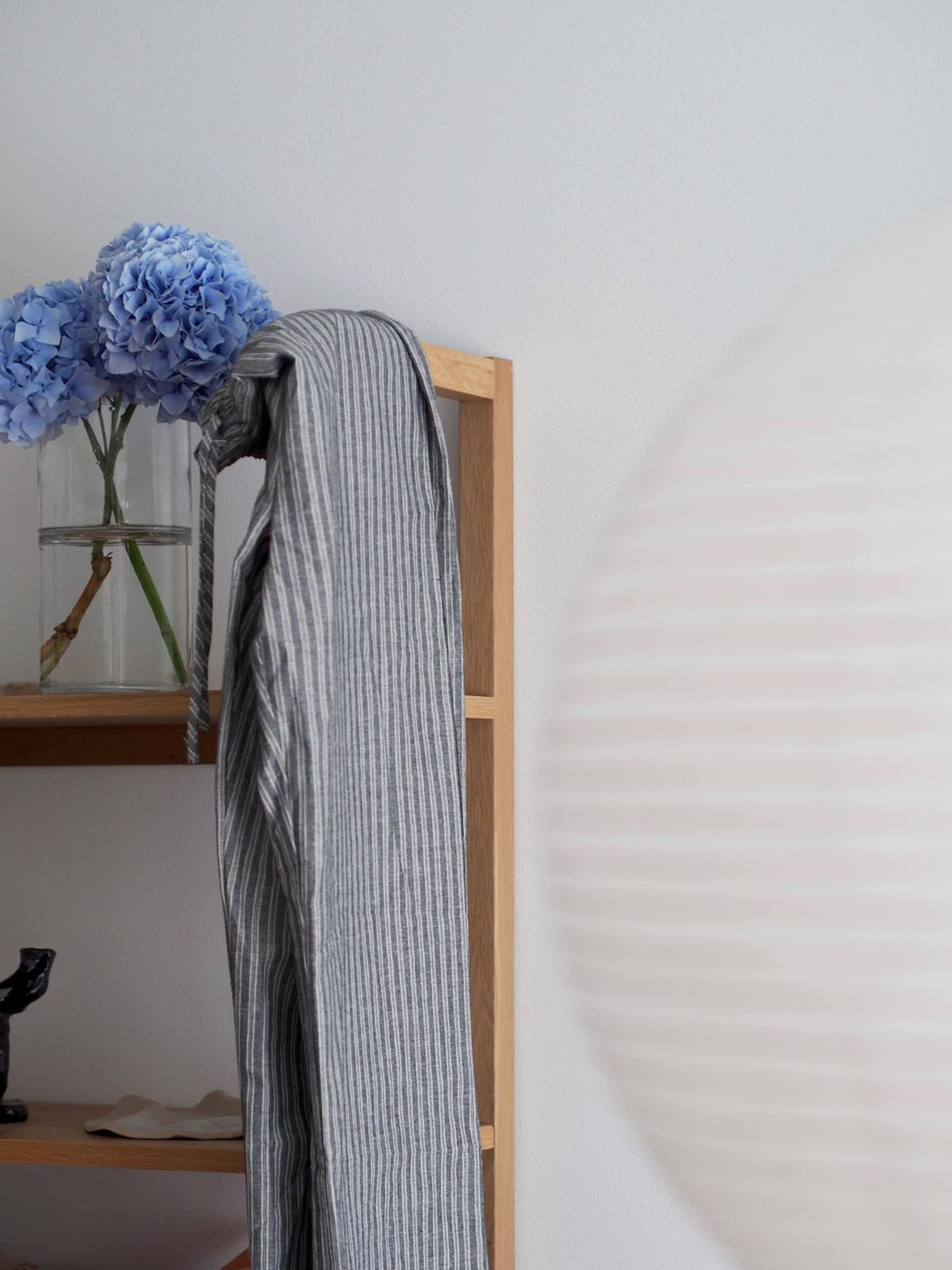 Hansina, Pants - Deepest Grey Stripe
