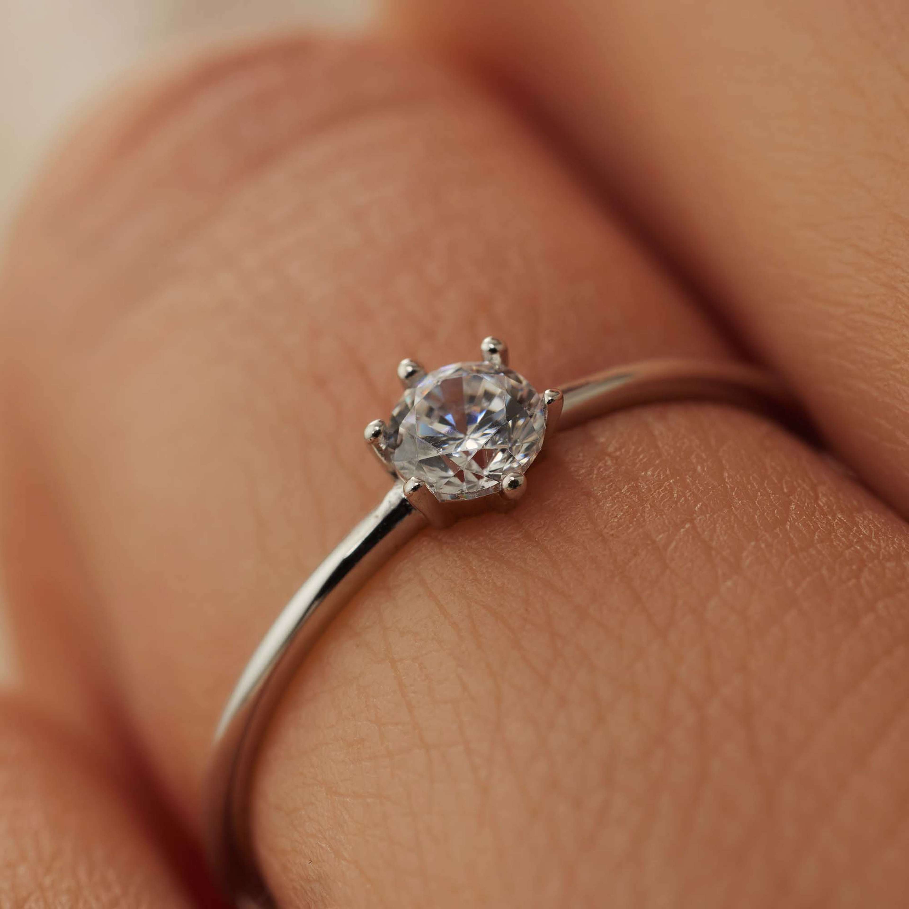 Isabel Bernard 14 Karat White Gold Ring