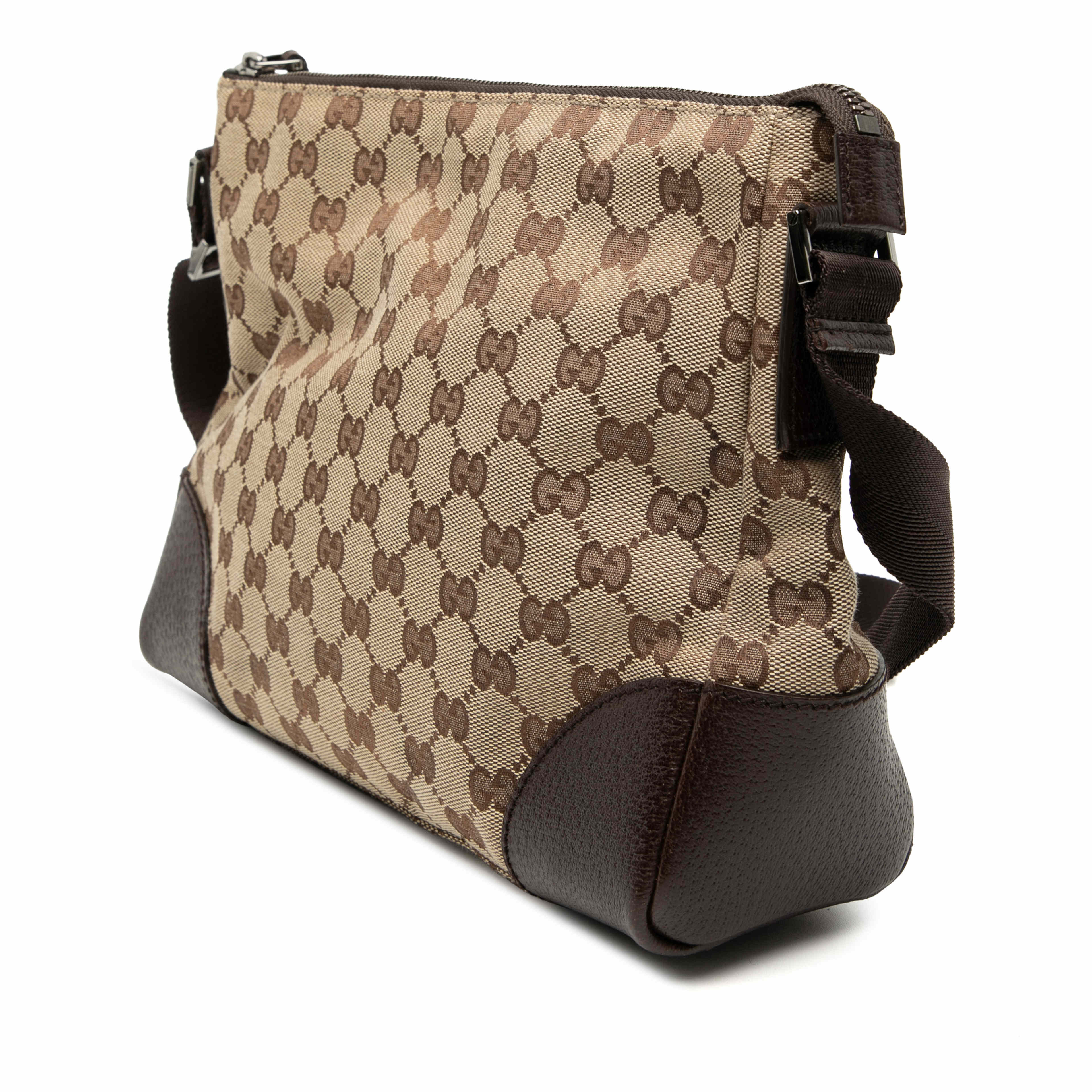 Gucci Gg Canvas Crossbody, från Luxclusif, i färgen beige. Klicka för att öppna bilden i stort format