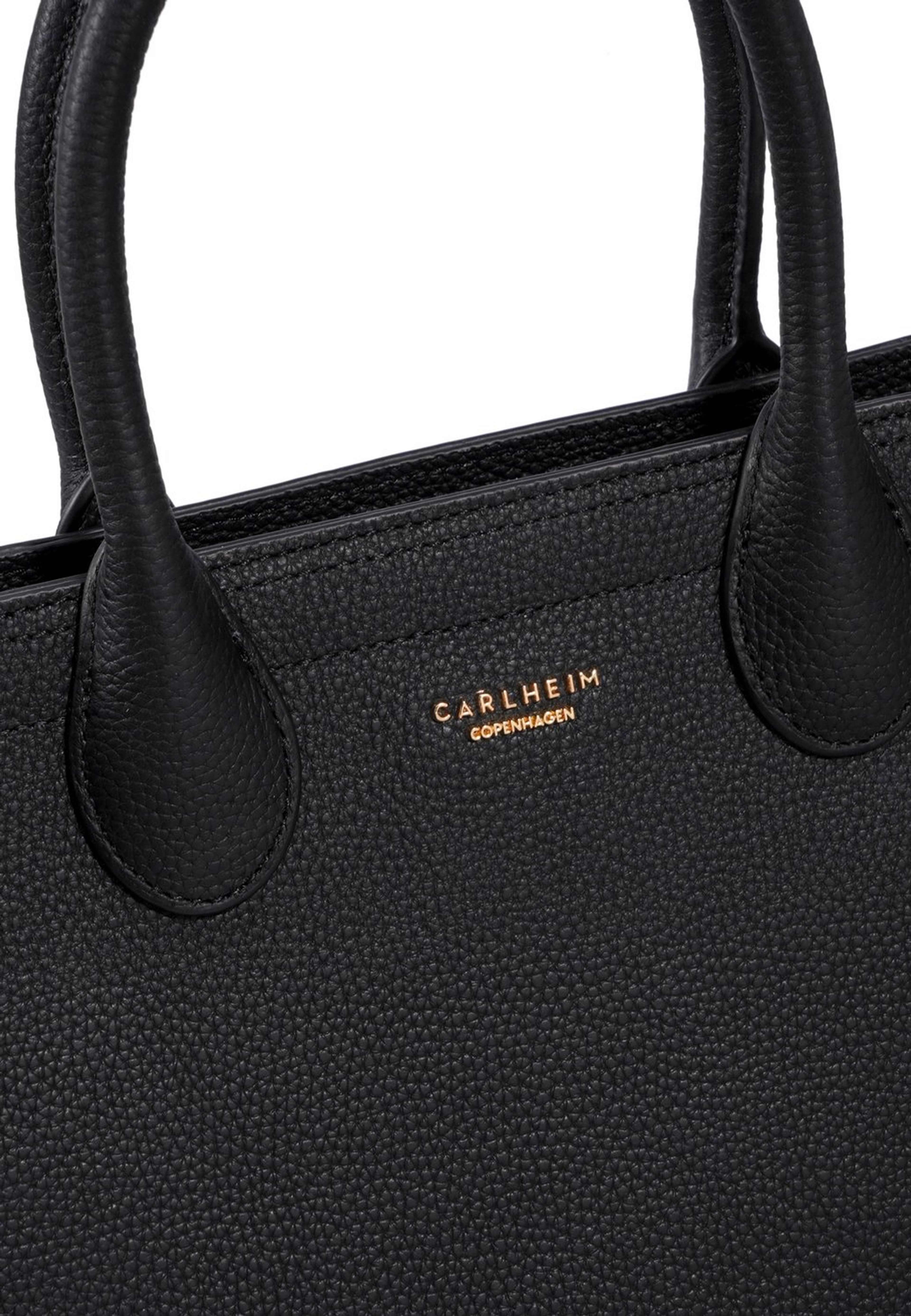 Nora Handväska Läder, från Carlheim, i färgen svart. Klicka för att öppna bilden i stort format