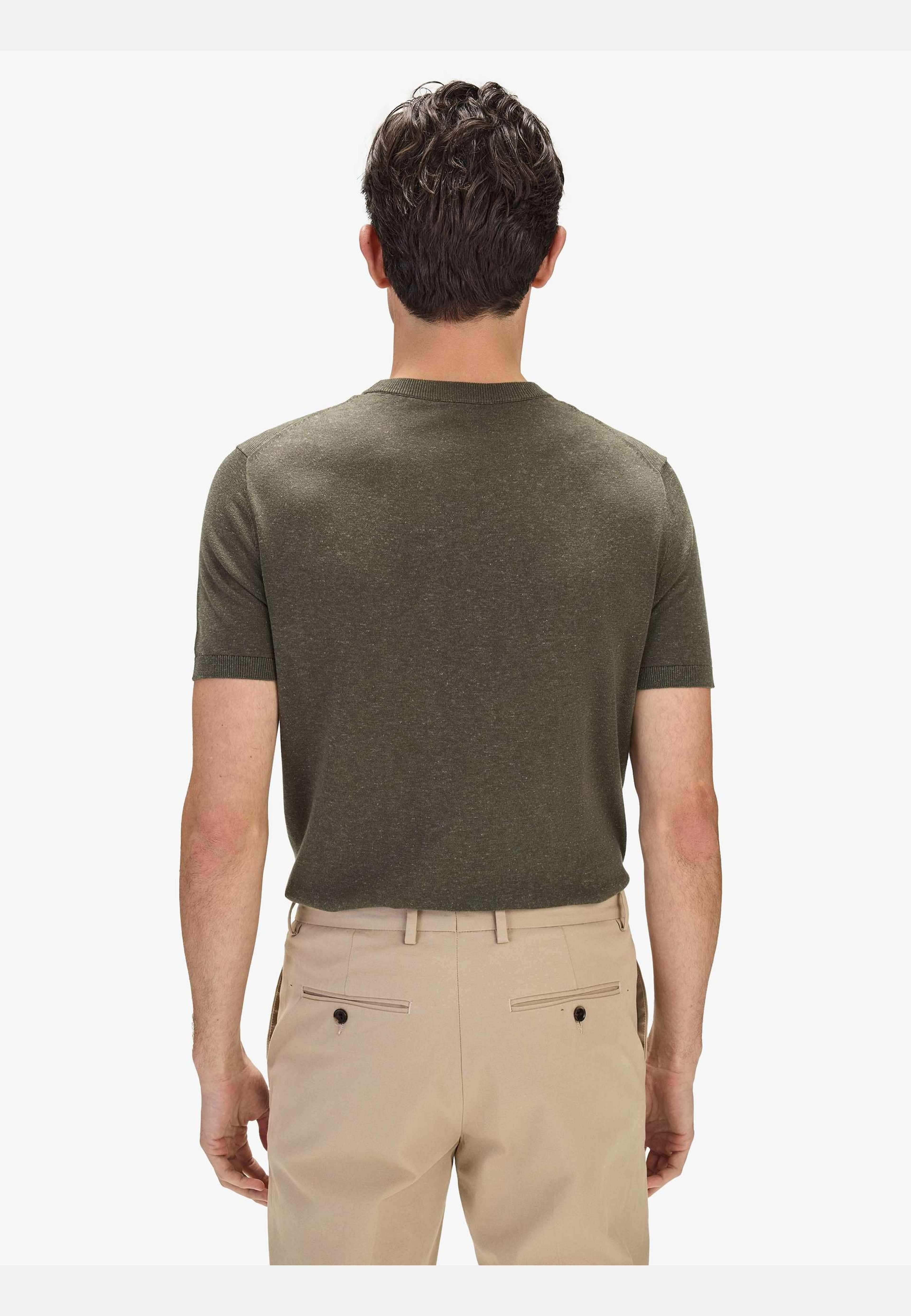 Lyocell Linen Tee (benji), från John Henric, i färgen green. Klicka för att öppna bilden i stort format