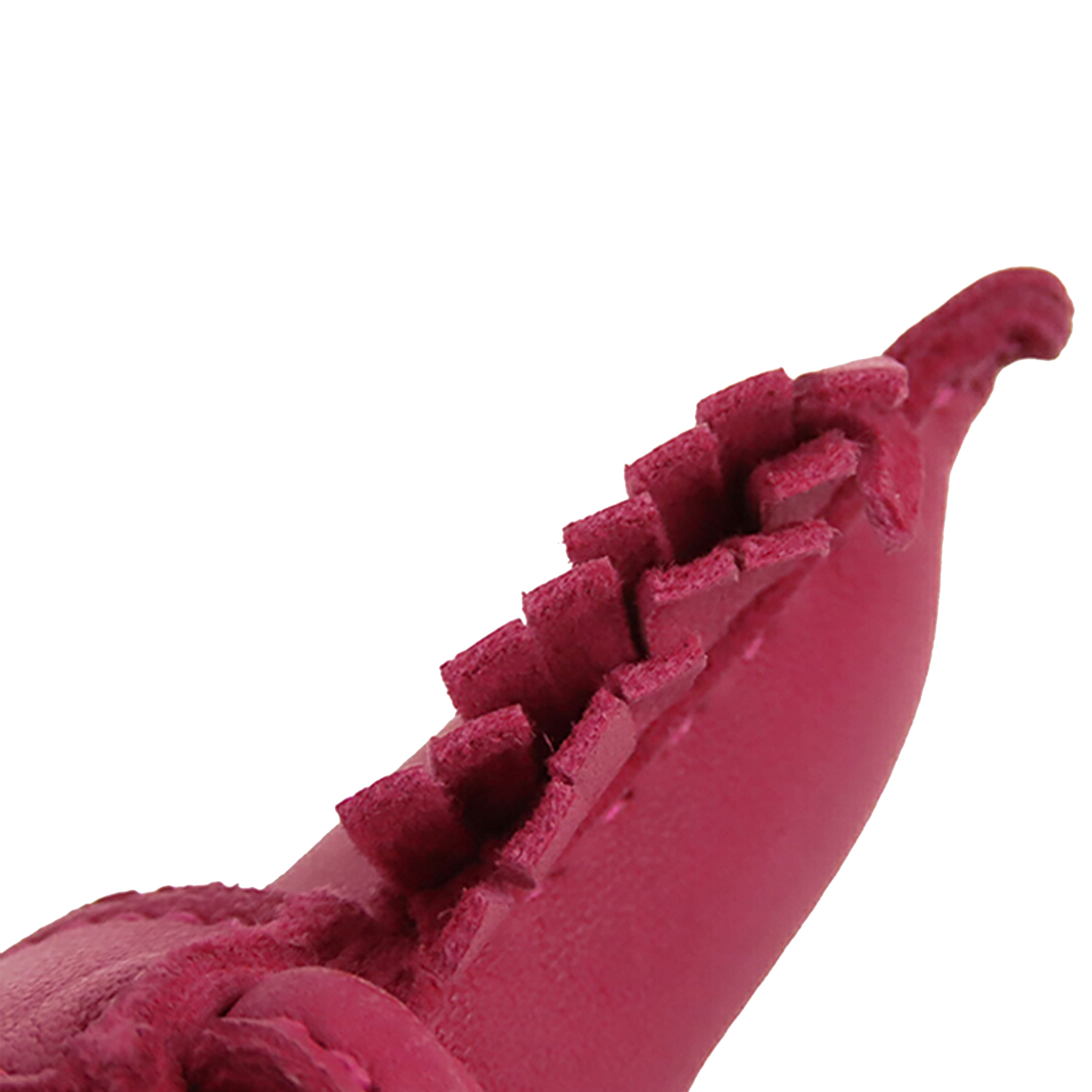 Hermès Milo Lambskin Grigri Rodeo Bag Charm Pm, från Luxclusif, i färgen dark pink. Klicka för att öppna bilden i stort format