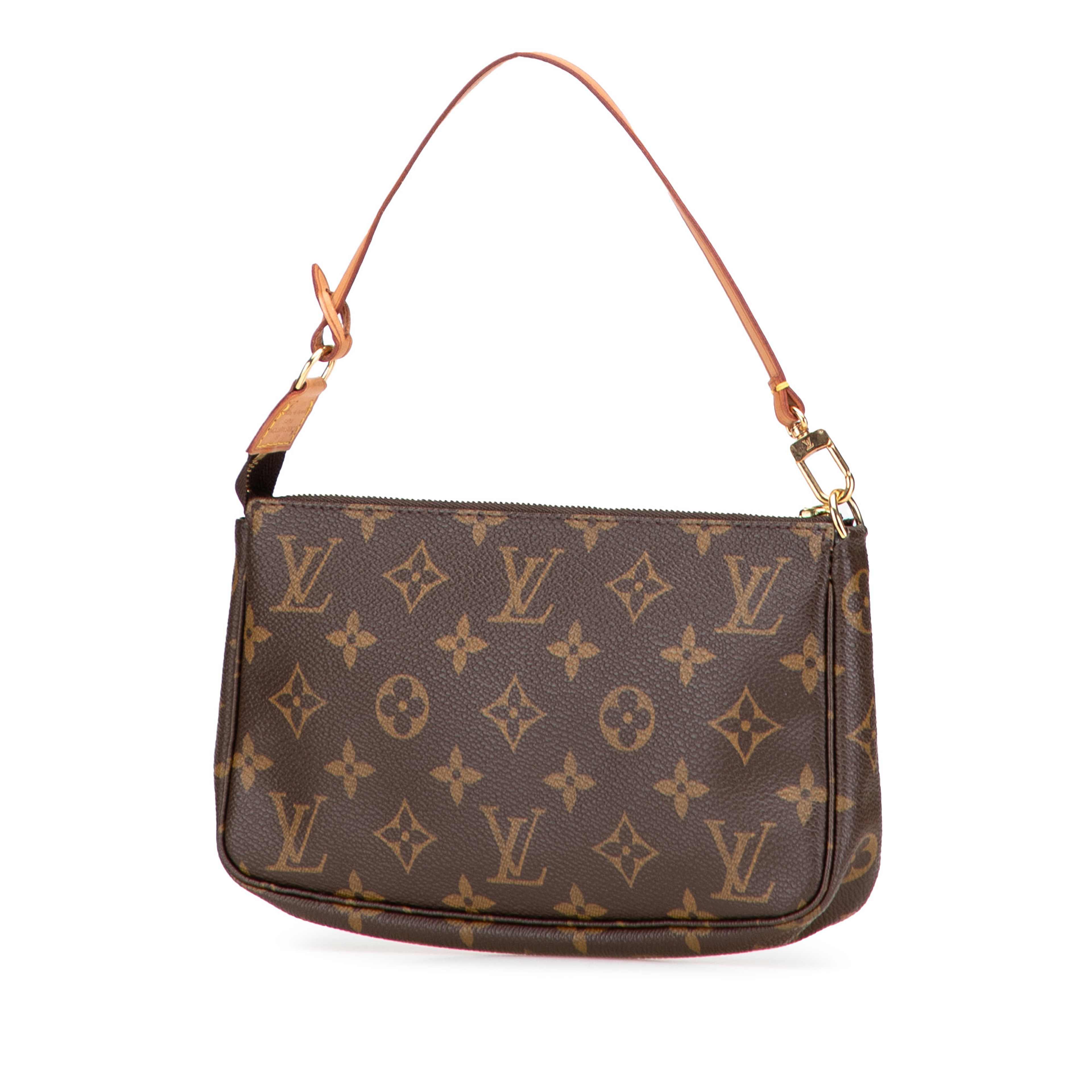 Louis Vuitton Monogram Pochette Accessoires, från Luxclusif, i färgen brown. Klicka för att öppna bilden i stort format