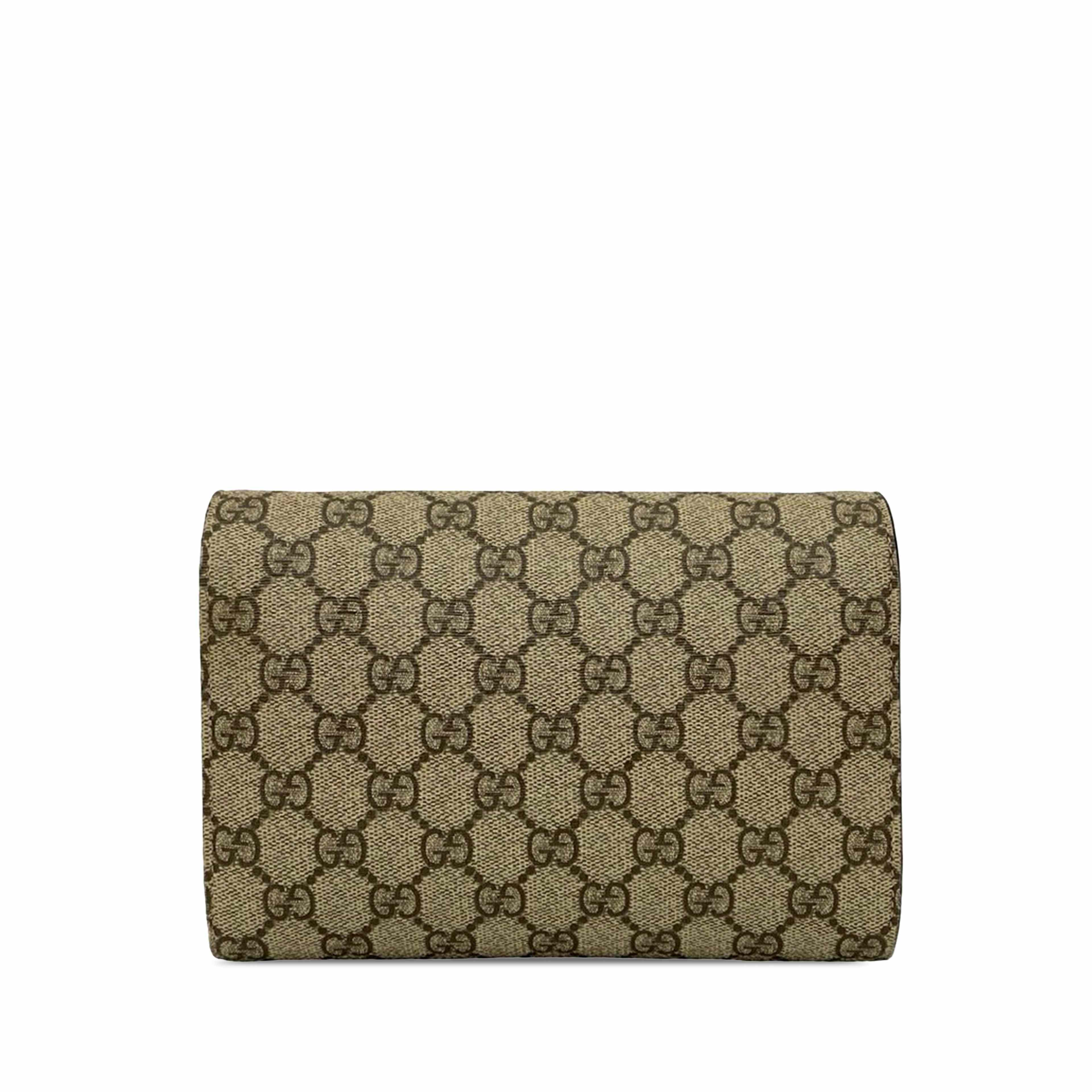 Gucci Gg Supreme Dionysus Wallet On Chain, från Luxclusif, i färgen beige. Klicka för att öppna bilden i stort format