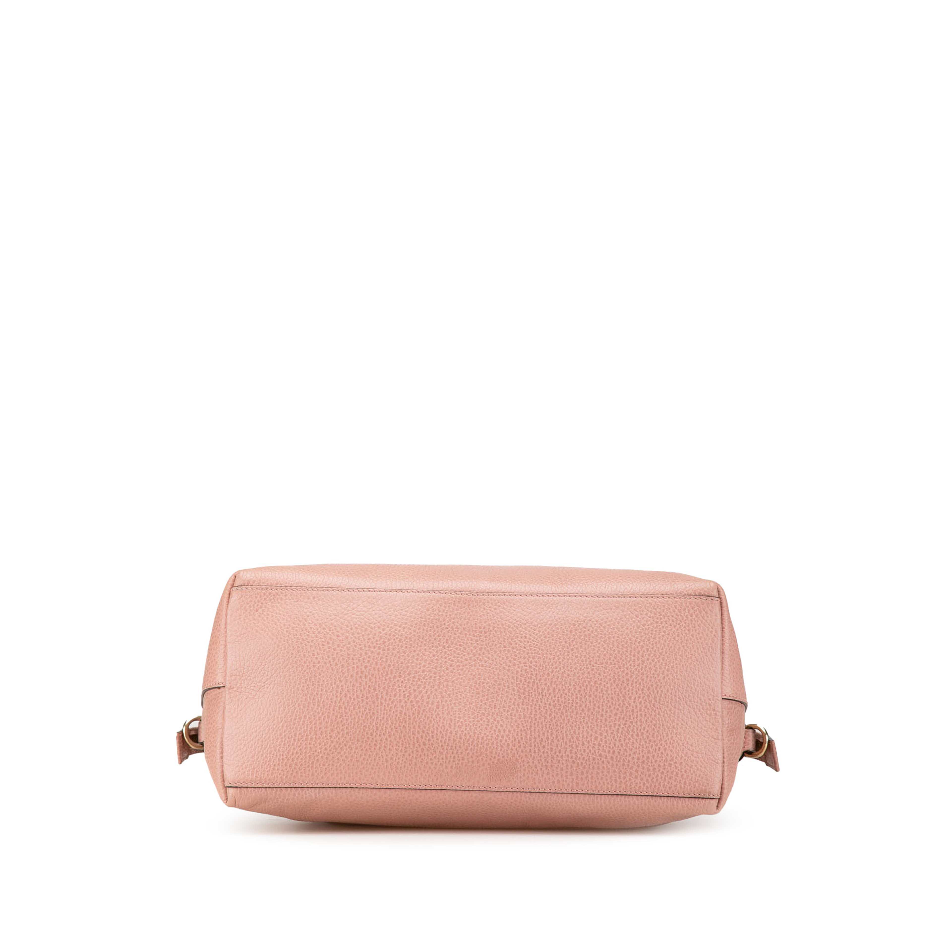 Gucci Medium Leather Gg Charm Dome Satchel